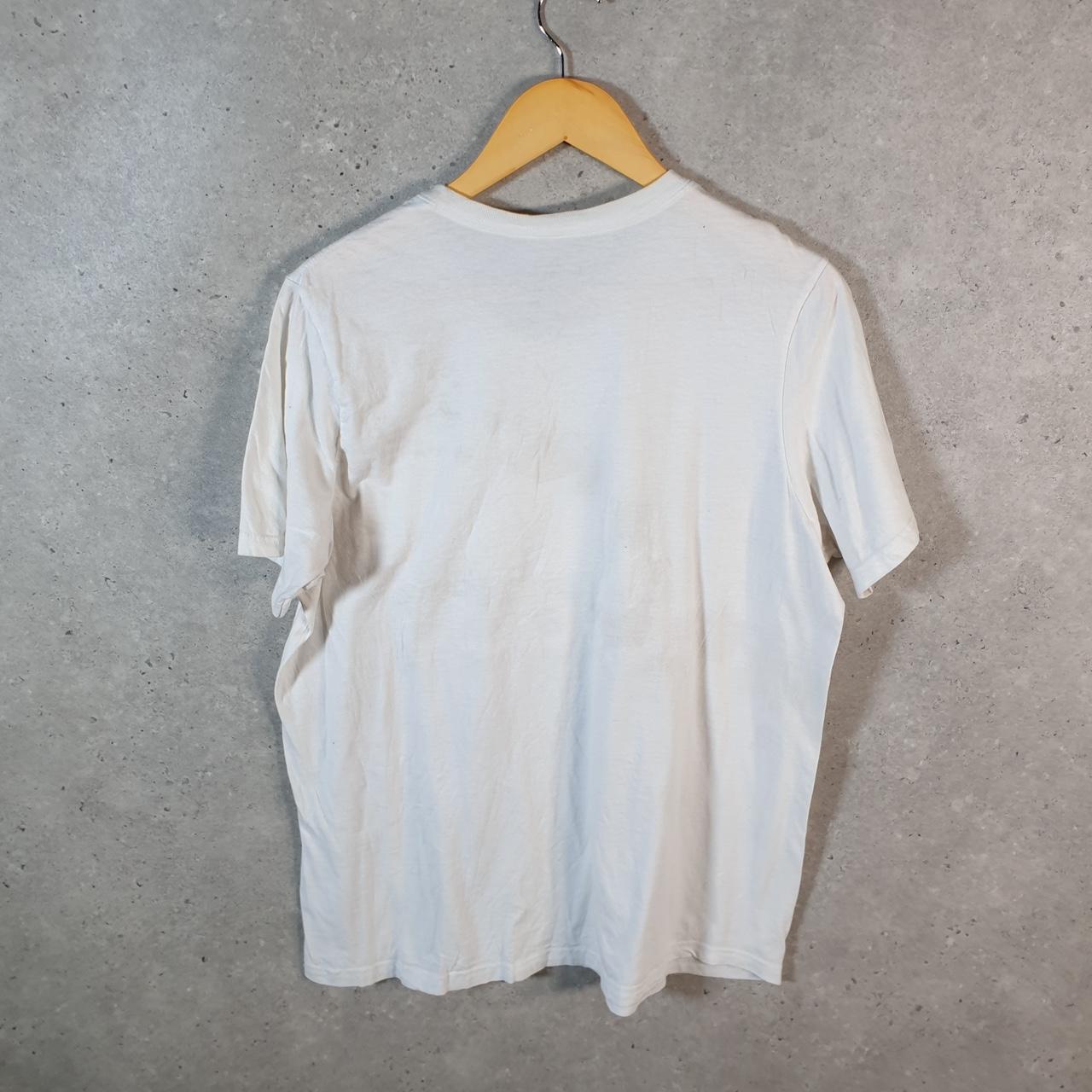 Vintage Adidas Amplifier T Shirt Shirt Men’s Large White Three Stripes Logo Athletic C9881