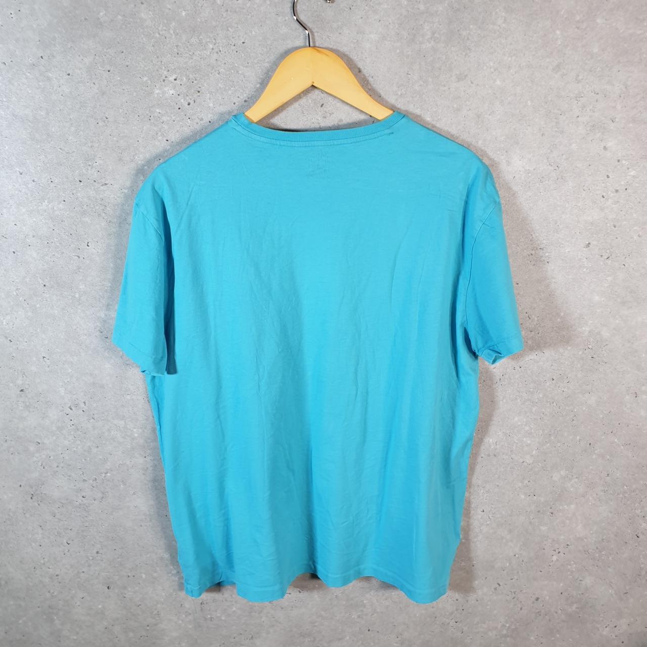 Vintage Ralph Lauren Polo T Shirt Men’s Large Blue Embroidered Classic Fit Pony C9150