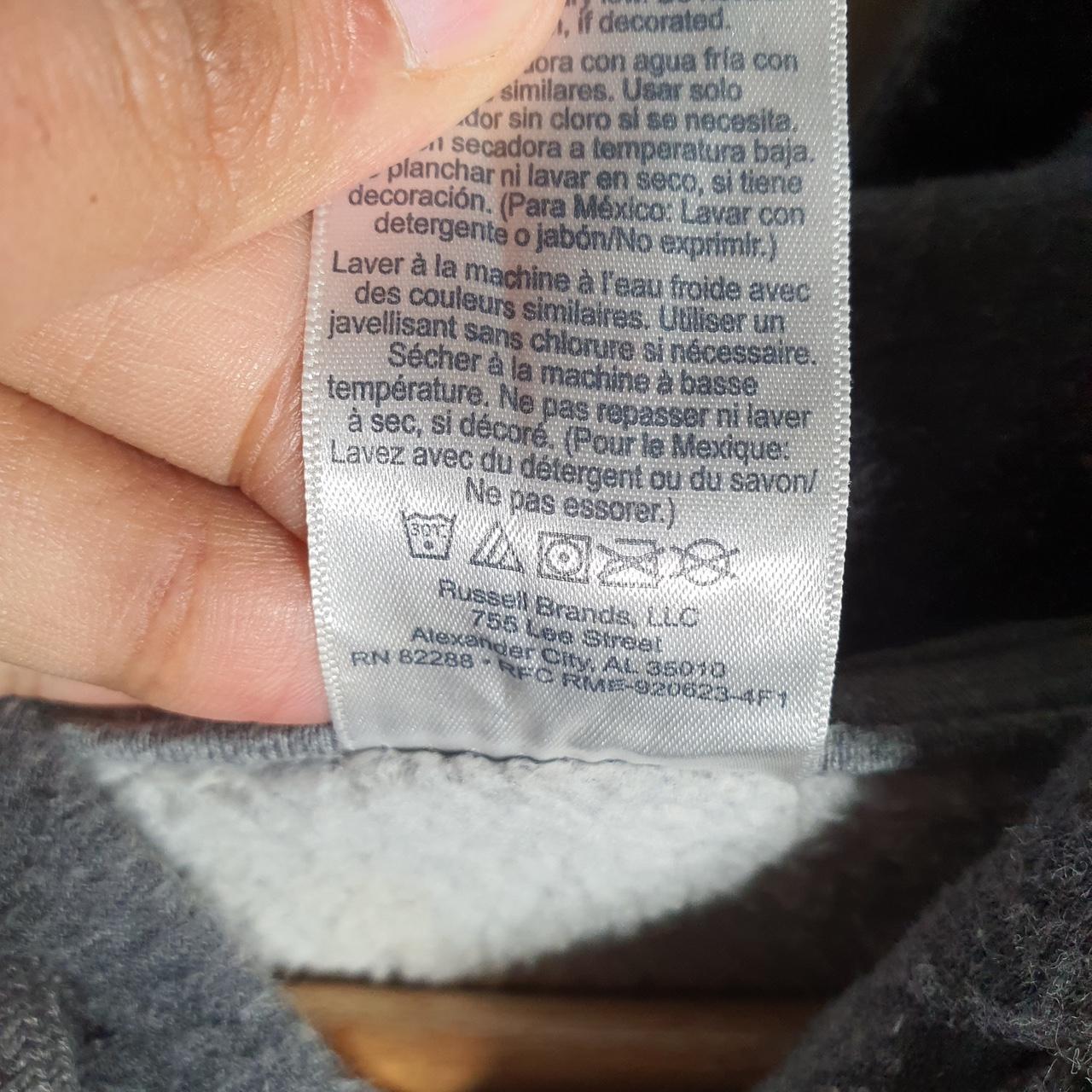 Vintage Russell Athletic Blank Hoodie Men’s Large Grey Pullover Baggy