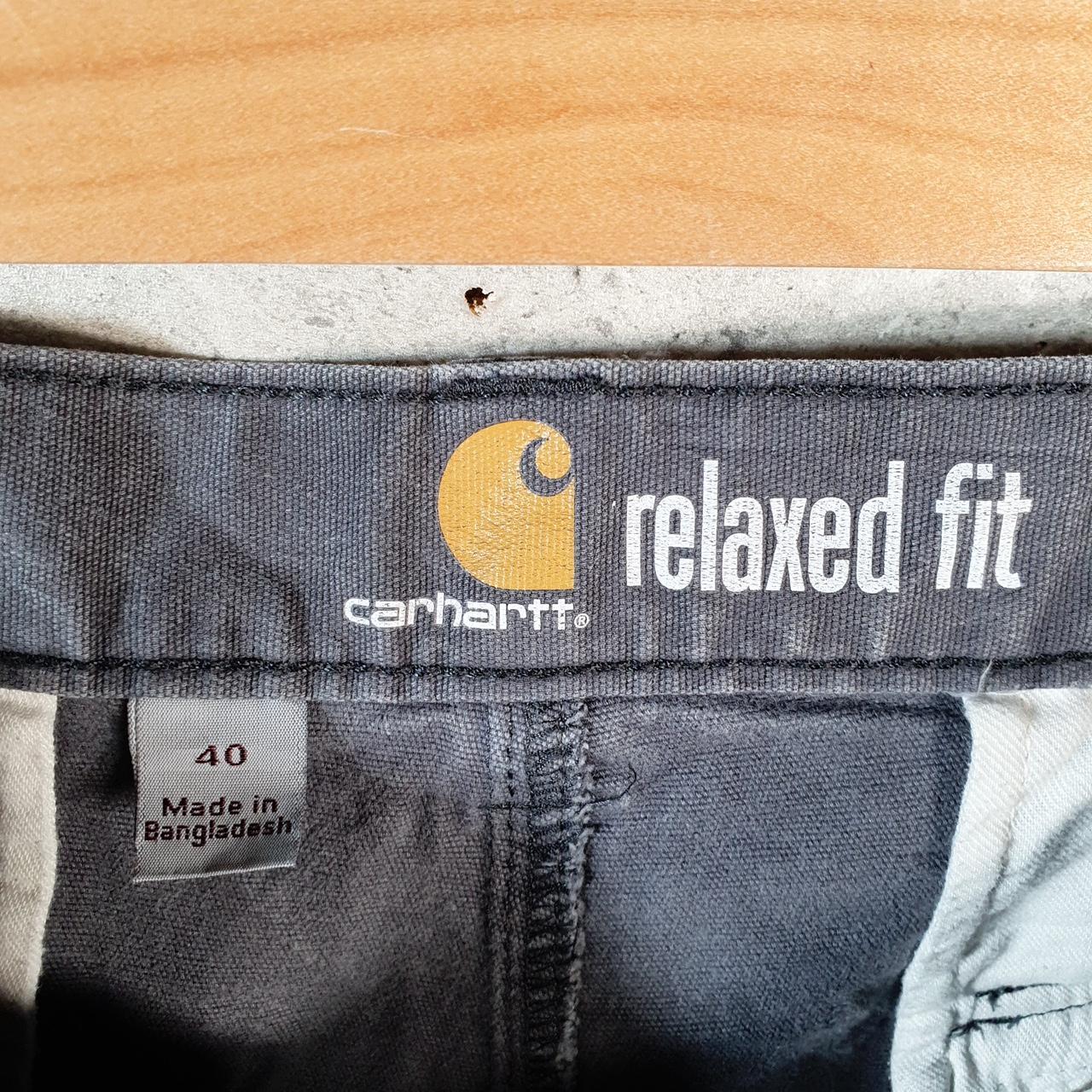 Vintage Carhartt Baggy Carpenter Shorts Jorts Cargo Men’s W40 Grey Relaxed Fit Workwear Big Fish Vintage