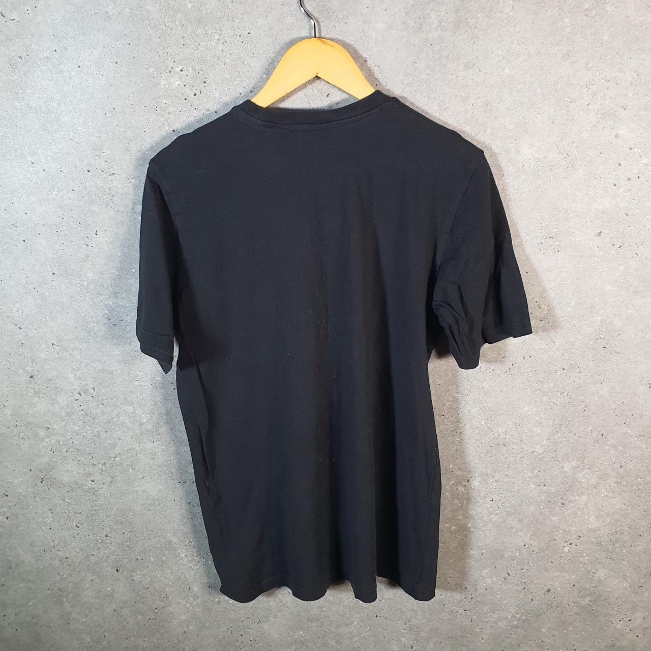 Vintage Adidas T Shirt Shirt Men’s Small Black Three Stripes Logo Athletic C9723