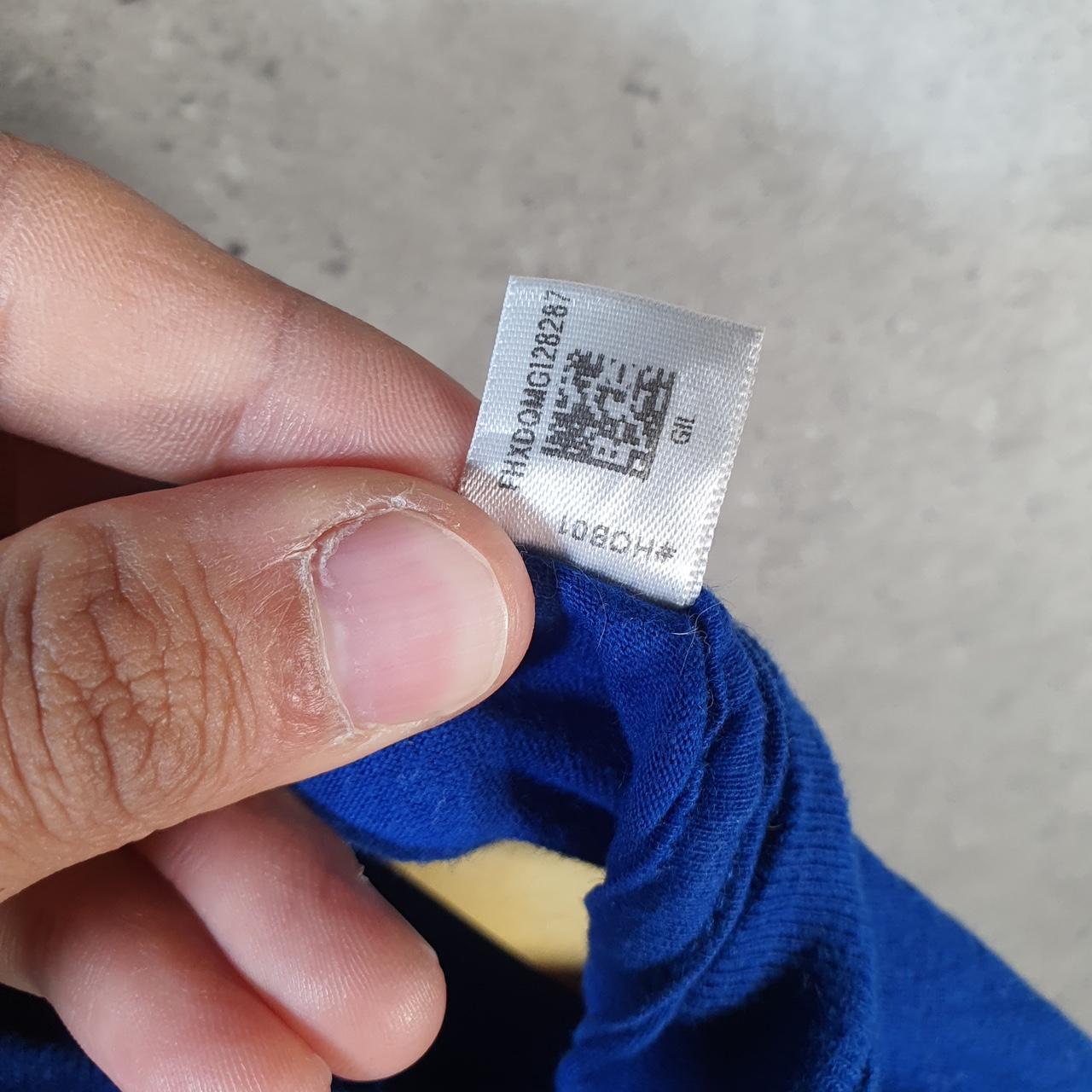 Vintage Adidas Amplifier T Shirt Men’s Small Blue Three Stripes Logo Athletic