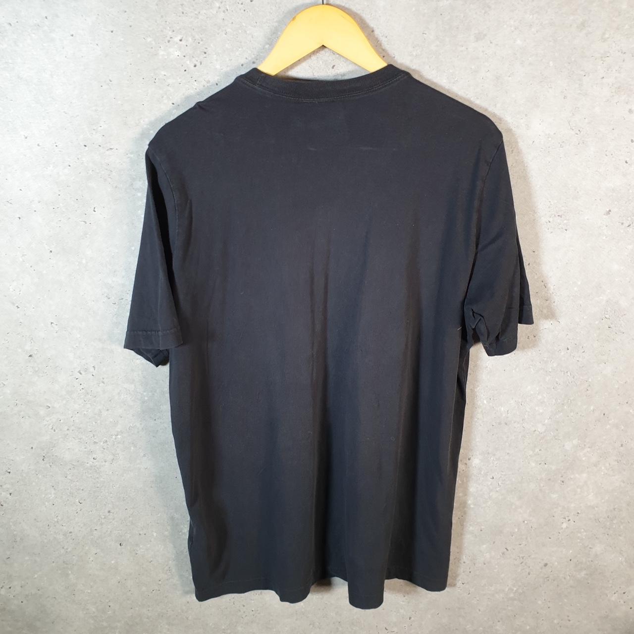 Vintage Adidas Spellout Trefoil Retro T Shirt Mens Large Black Logo Athletic