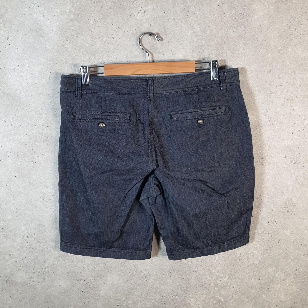 Vintage Dockers Chino Shorts Jorts Cargo Womens W36 Navy Blue Baggy Cotton