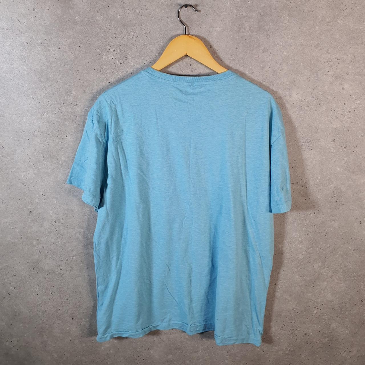 Vintage Ralph Lauren Polo T Shirt Men’s Large Blue Embroidered Pony Classic Fit C9097