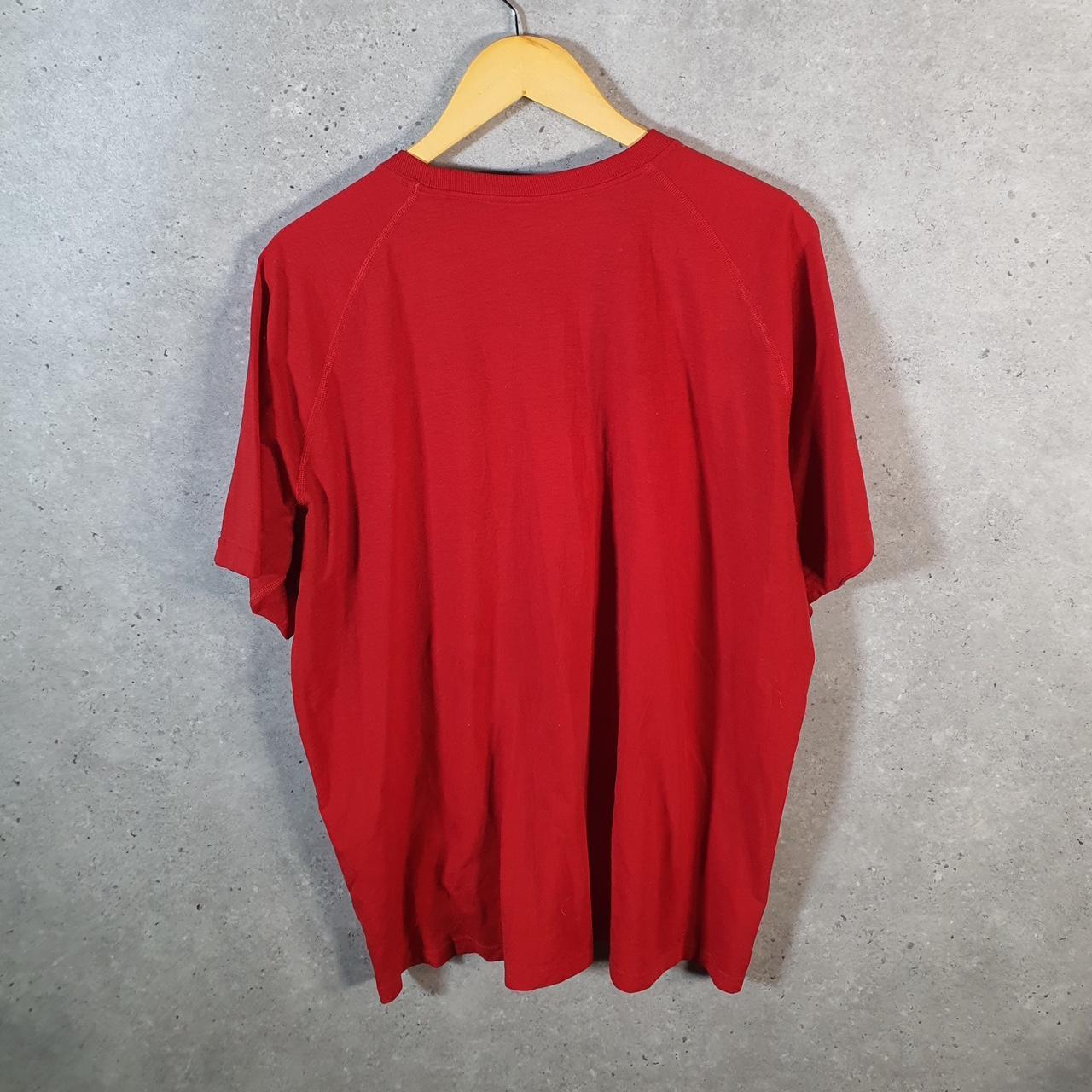 Vintage Adidas Chicago NHL Hockey T Shirt Shirt Men’s 2XL Red Three Stripes Logo Athletic