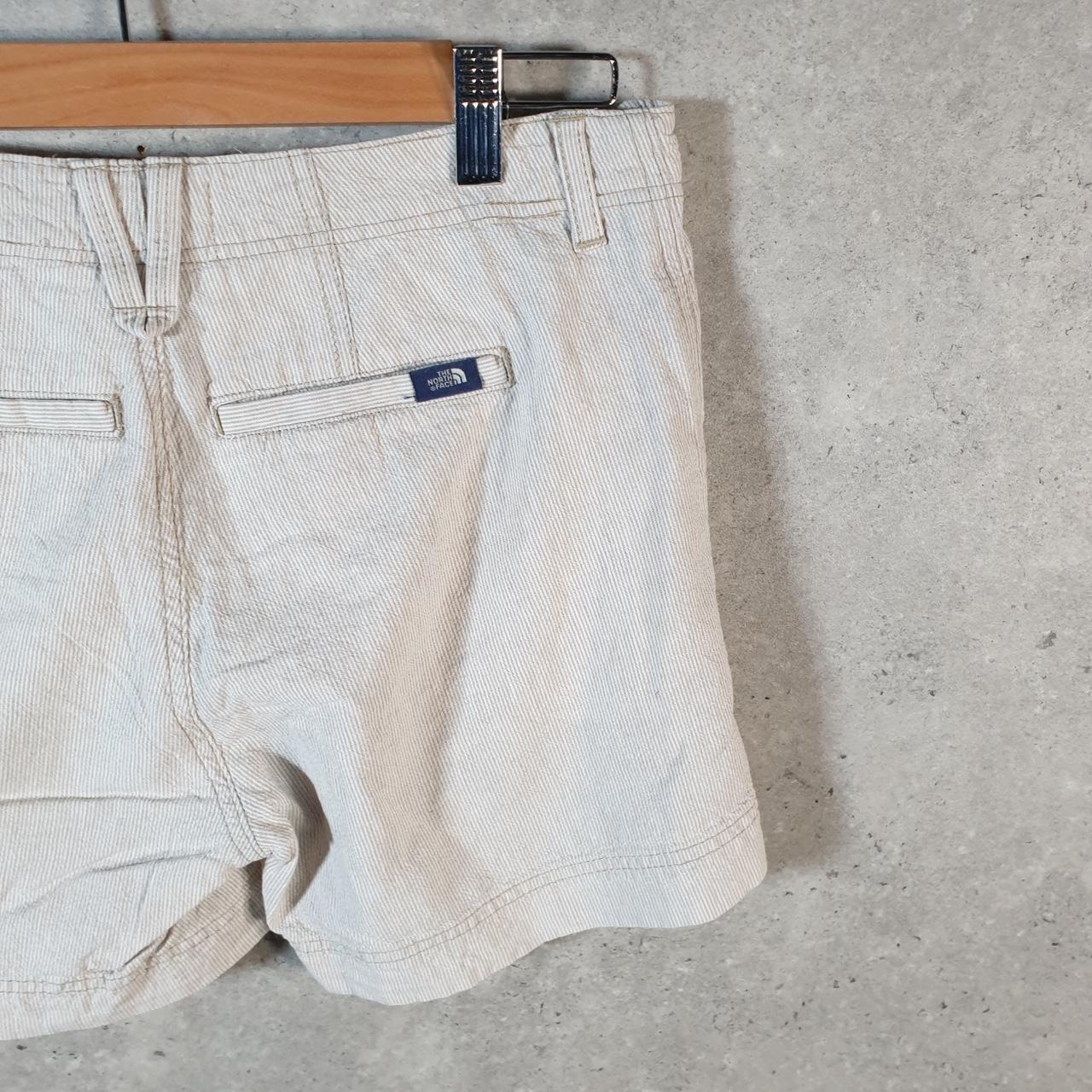 Vintage The North Face TNF Shorts Jorts Chino Cargo Womens UK10 Brown Baggy Cotton