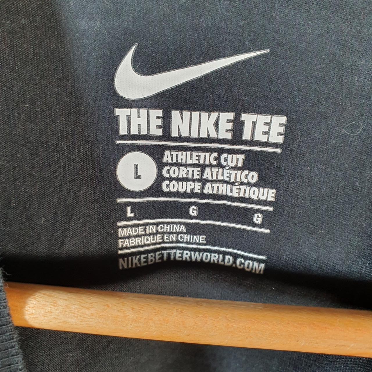 Vintage Nike Just Do It T Shirt Men’s Large Black Printed Single Swoosh Logo Athletic Big Fish Vintage