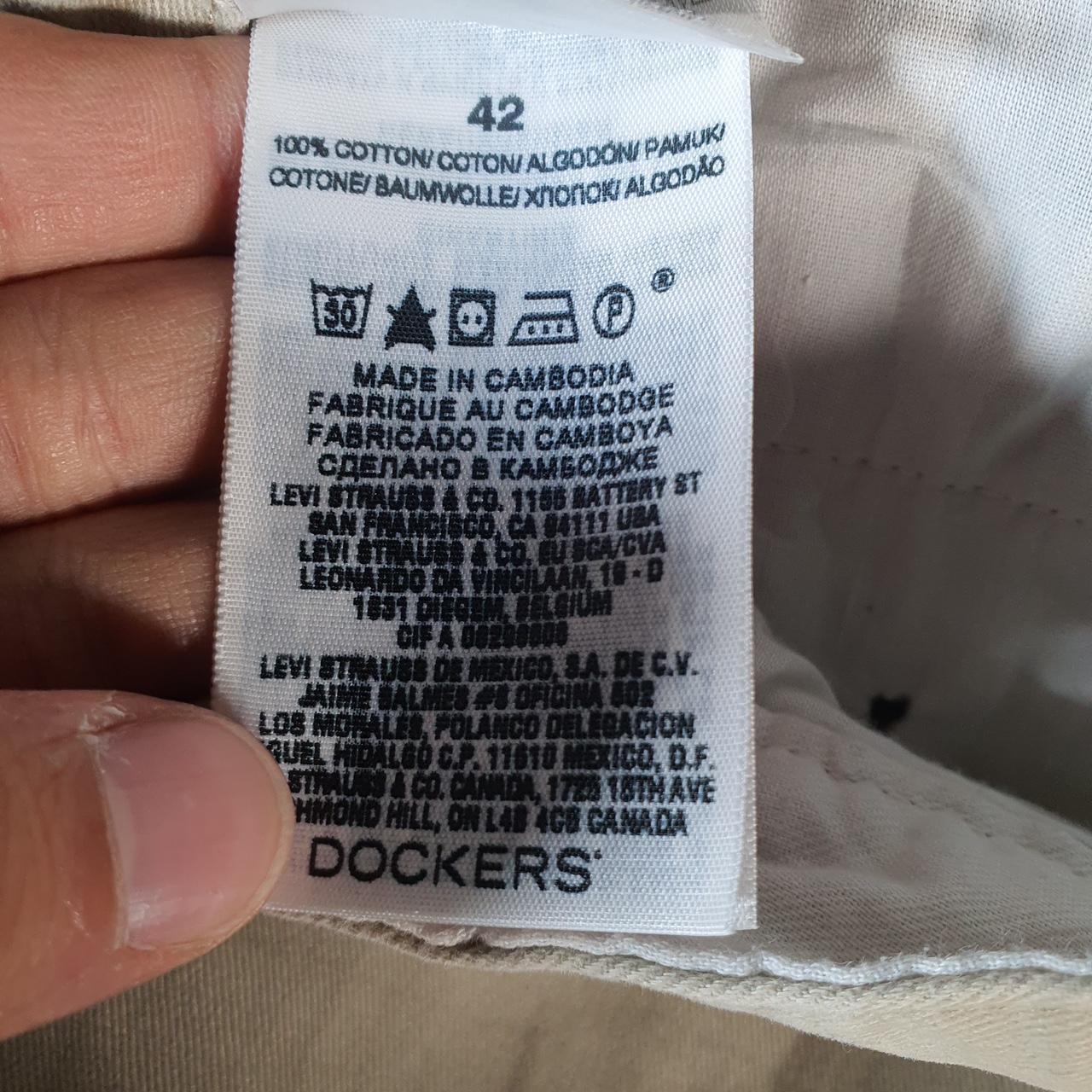 Vintage Dockers Chino Shorts Jorts Cargo Men’s W42 Brown Baggy Cotton