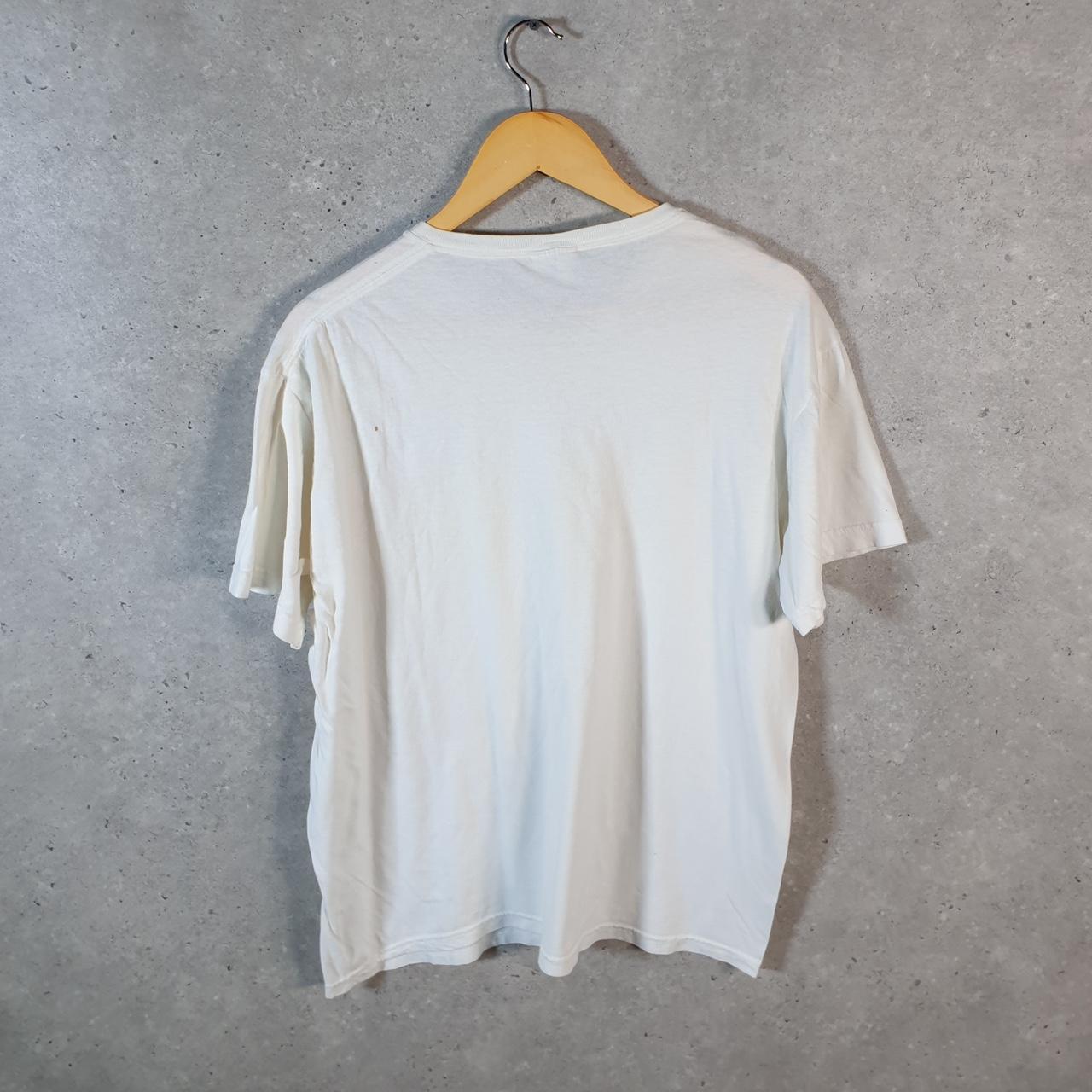 Vintage Ralph Lauren Polo Sport T Shirt Men’s Large White Classic Fit Embroidered Pony C9161