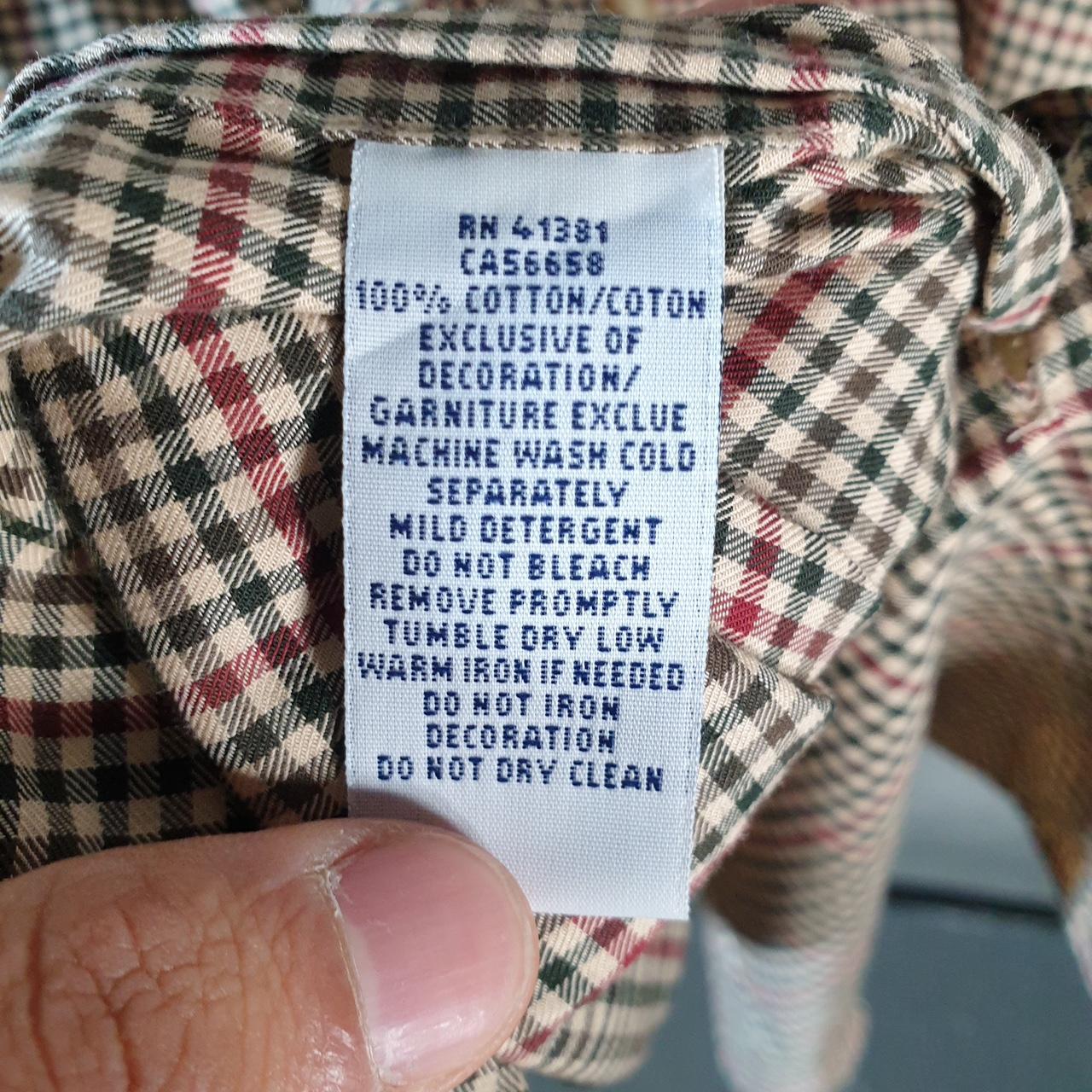 Vintage Ralph Lauren Button Down Shirt Men’s Large Green Checkered Classic Fit Cotton Pony Big Fish Vintage