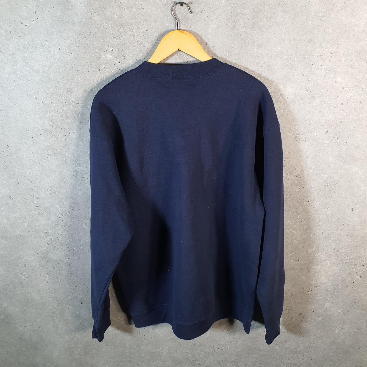 Vintage Lee Super Blend Sweatshirt Men’s Large Navy Blue USA St Andrews Beulah Michigan