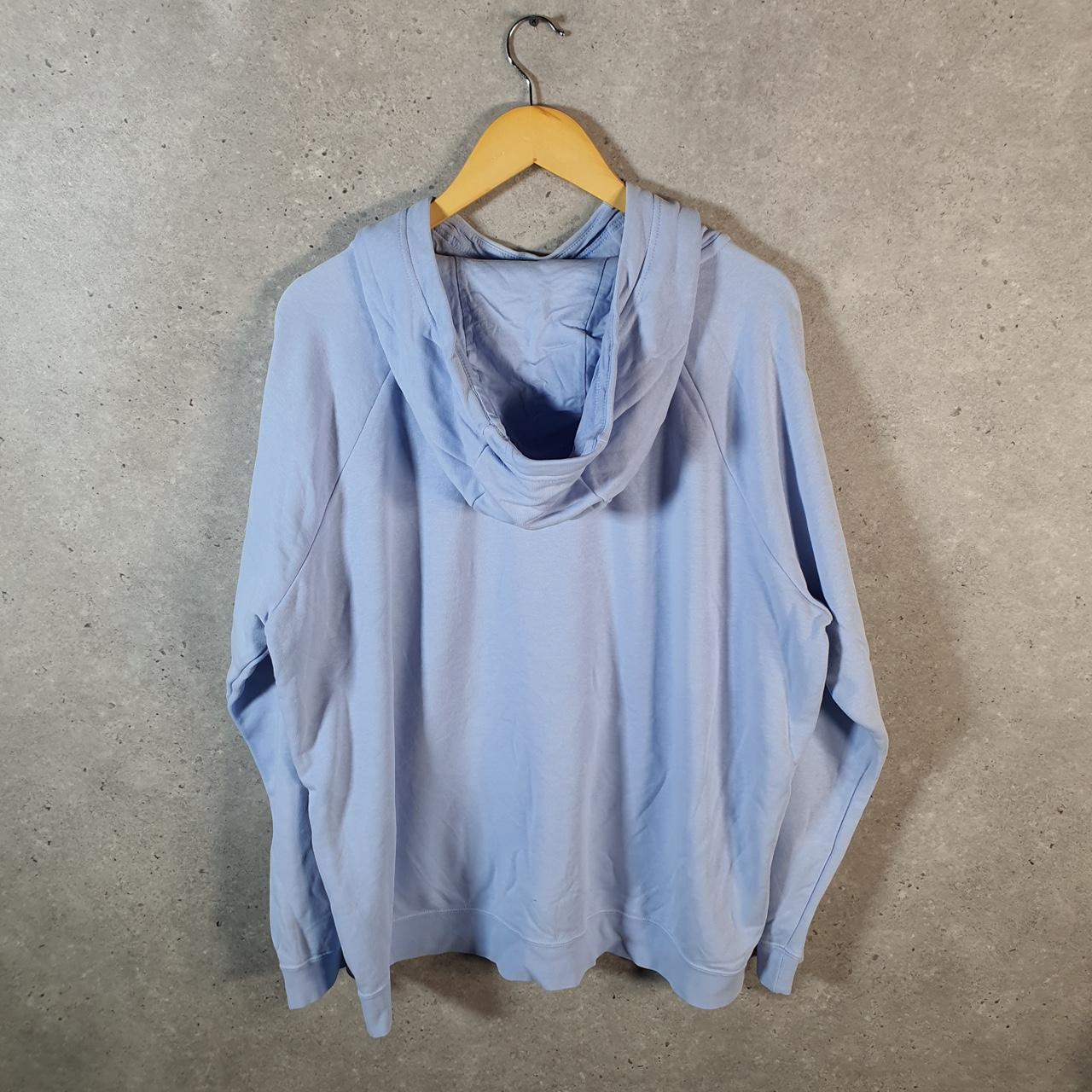 Vintage Nike Club Hoodie Womens 2XL Blue Swoosh Y2K Pullover Logo