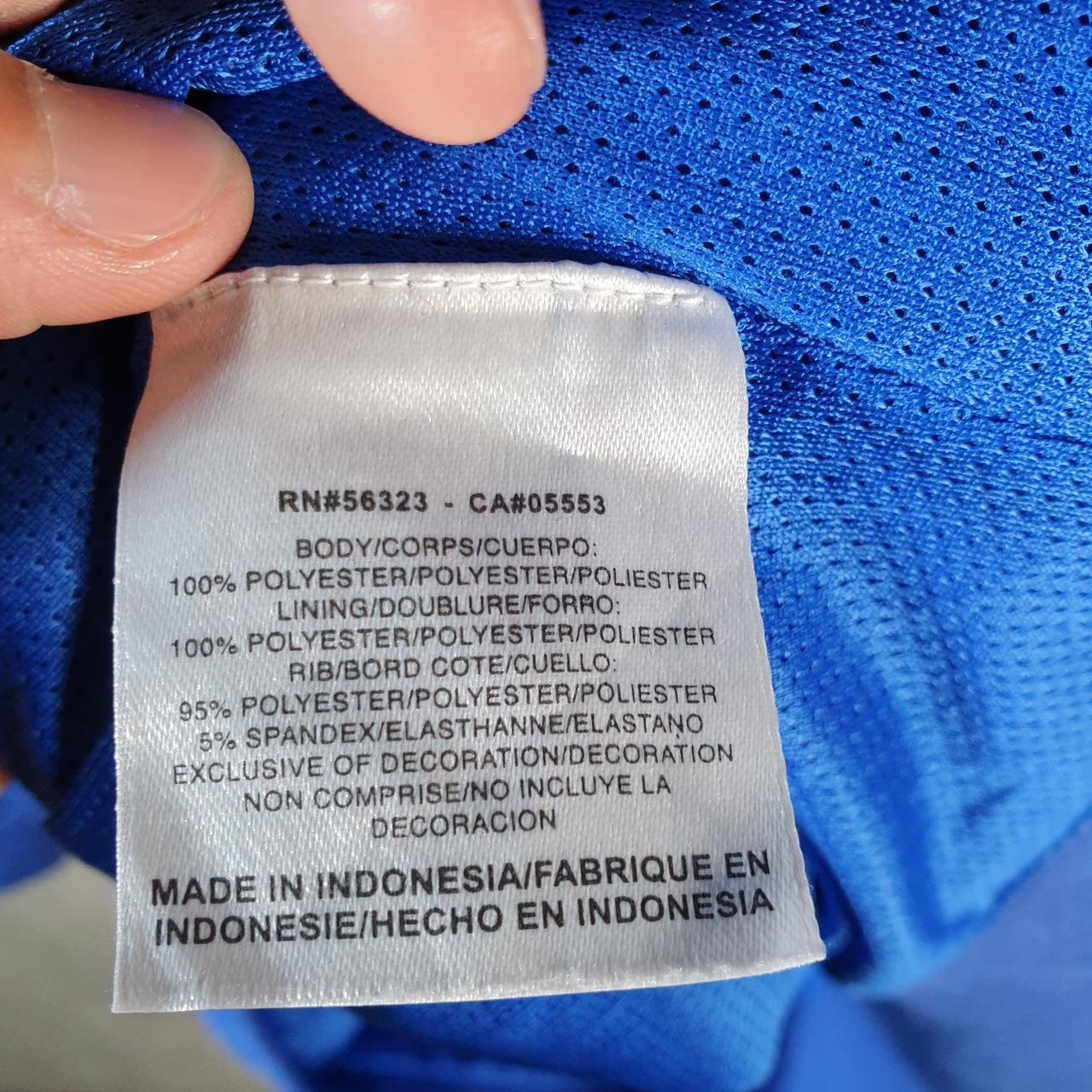 Vintage Nike Dri Fit Windbreaker Track Jacket Mens Large Blue USA Swoosh Full Zip USA