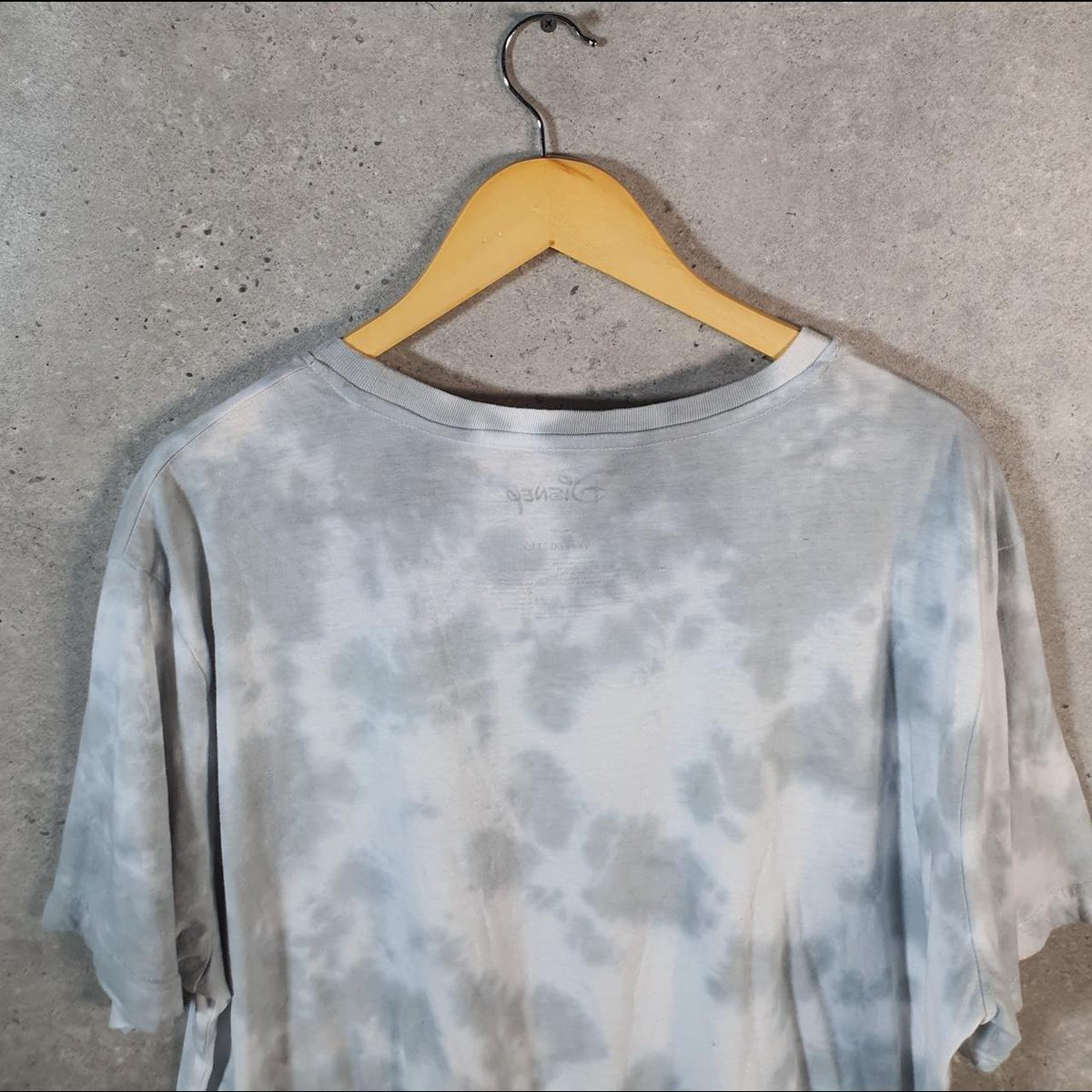 Vintage Disney Land Mickey Mouse Hanes T Shirt Shirt Men’s 2XL Grey Tie Dye Graphic Cartoon C9737