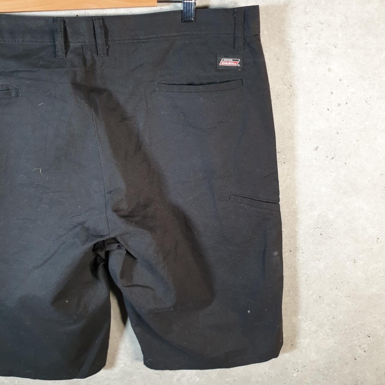 Vintage Dickies Baggy Chino Shorts Jorts Cargo Mens W40 Black Loose Fit