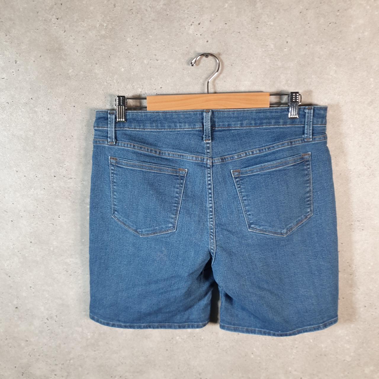 Vintage Lee Baggy Shorts Jorts Cargo Womens W34 Blue Relaxed Denim