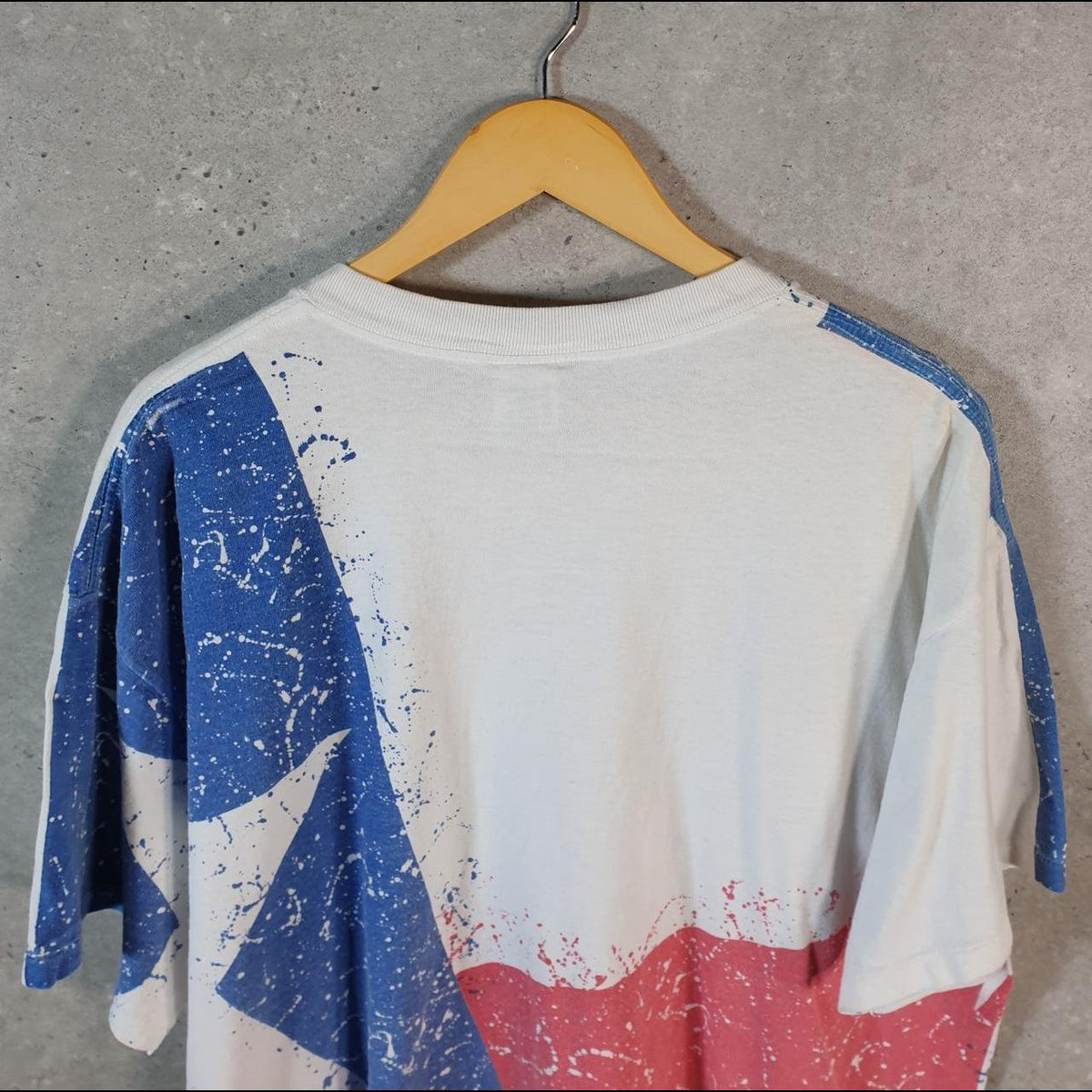 Vintage Delta Texas Flag 90s USA Single Stitch T Shirt Men’s XL White