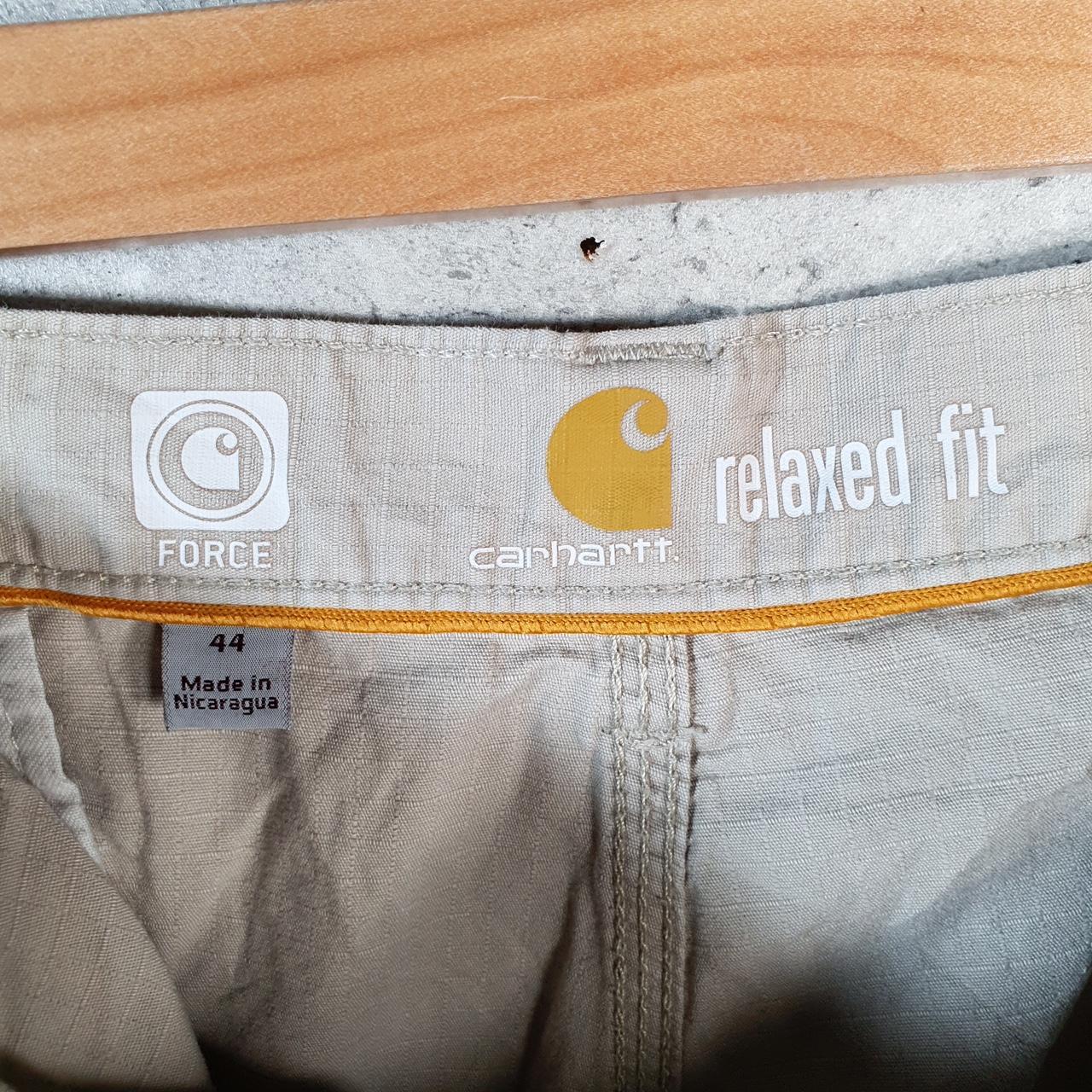 Vintage Carhartt Baggy Carpenter Shorts Jorts Cargo Men’s W44 Brown Relaxed Fit Workwear Big Fish Vintage