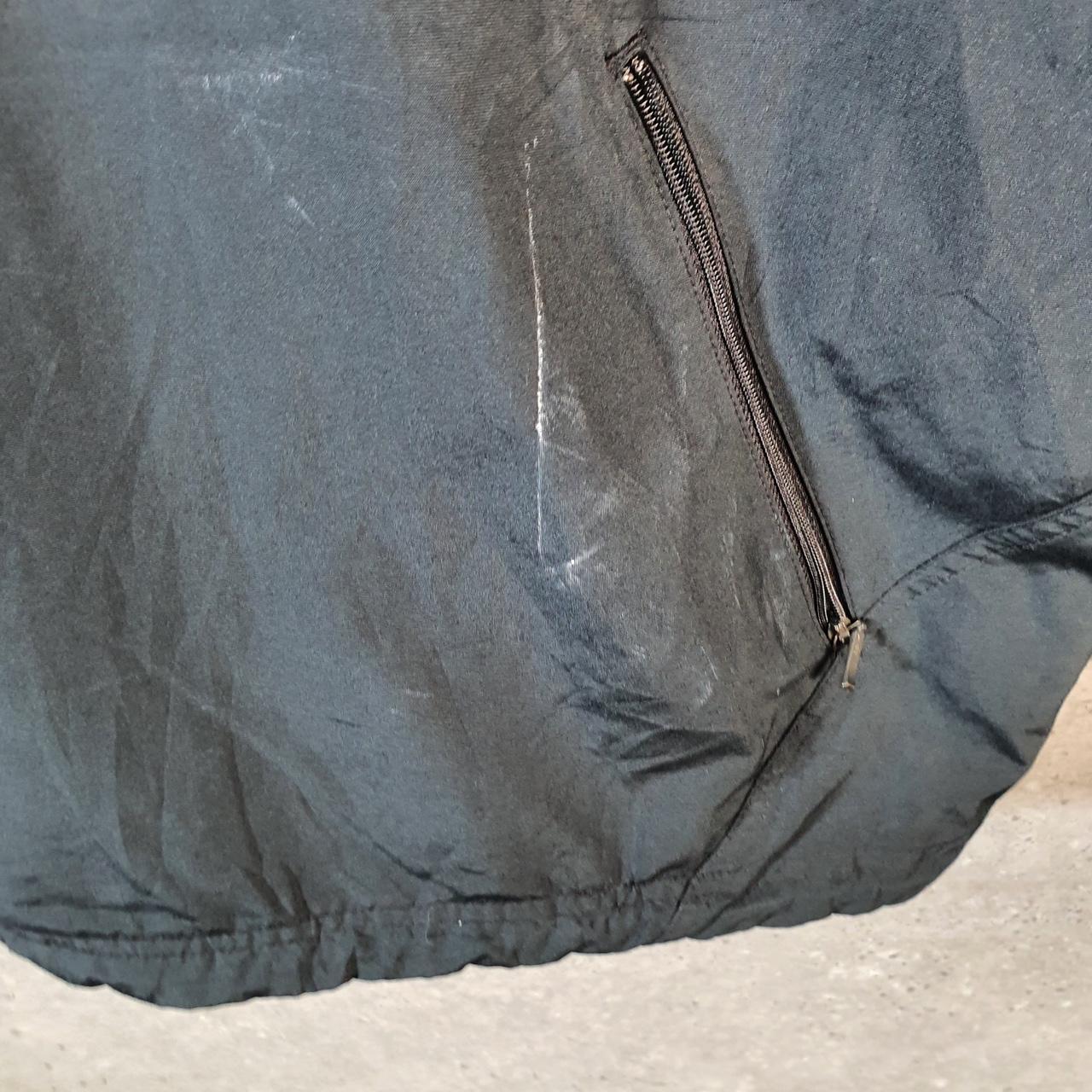 Vintage Nike Windbreaker Track Jacket Mens Large Black USA Swoosh 1/4 Zip USA