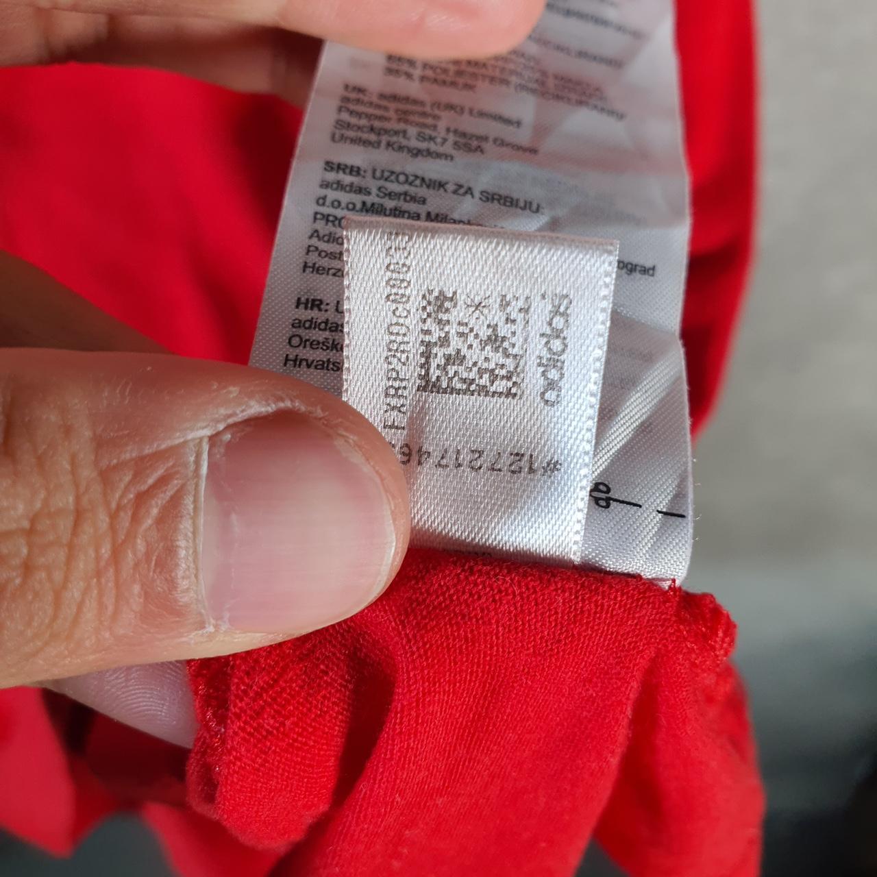 Vintage Adidas Spellout T Shirt Mens Small Orange Three Stripes Logo Athletic