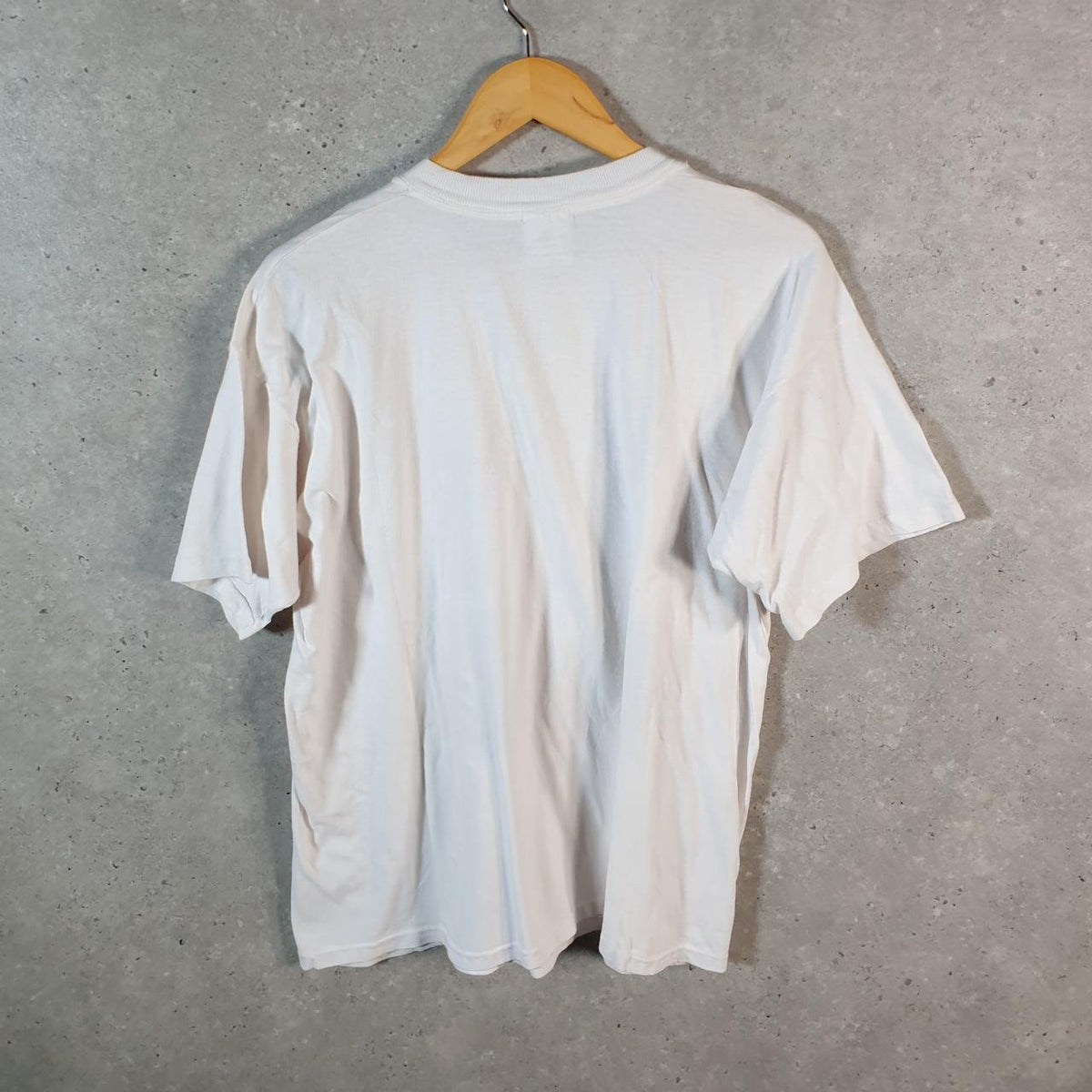 Vintage College Ware American farmer Gardening 90s USA Single Stitch T Shirt Men’s Large White