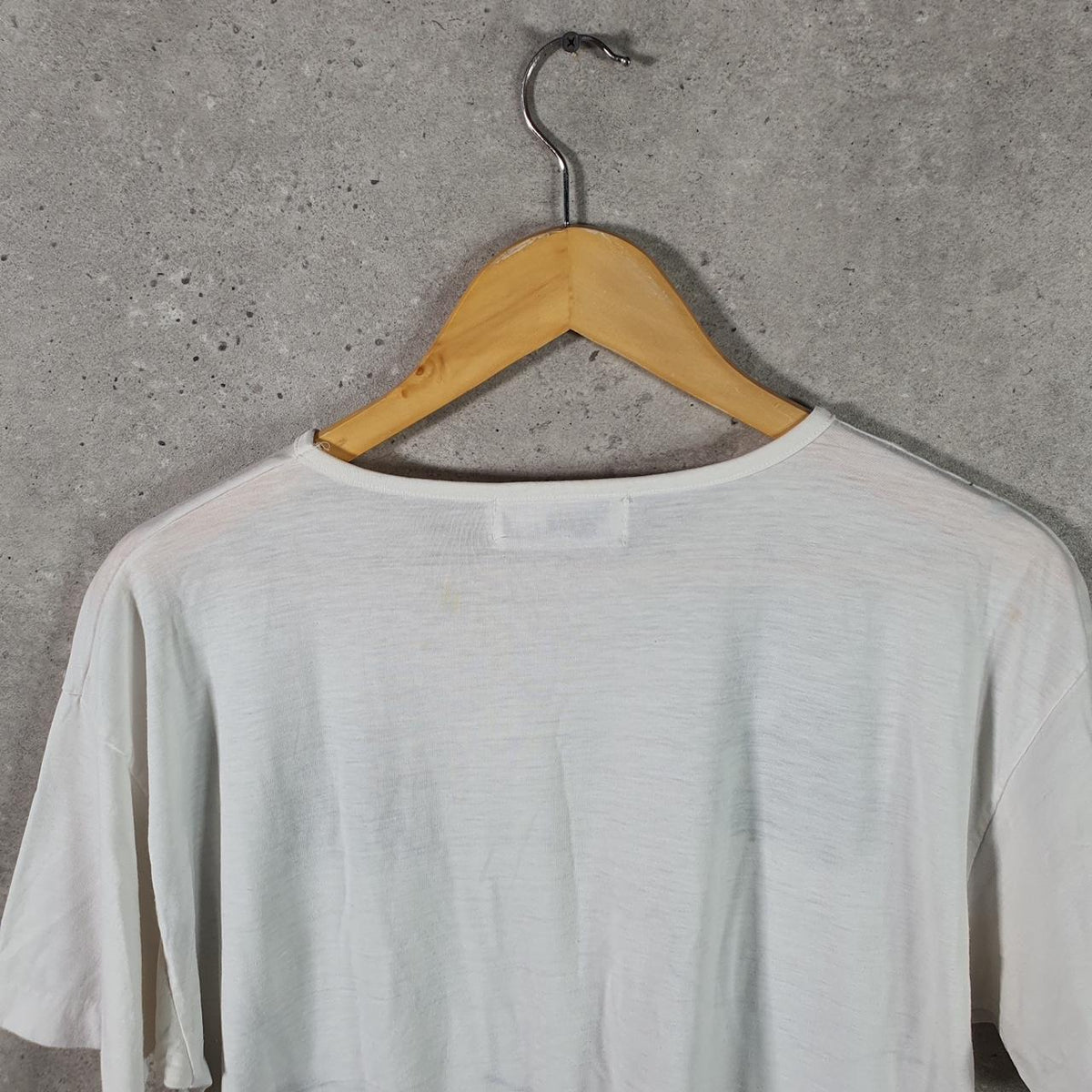 Vintage Western Connection Graphic Map 90s USA Single Stitch T Shirt Men’s Medium White