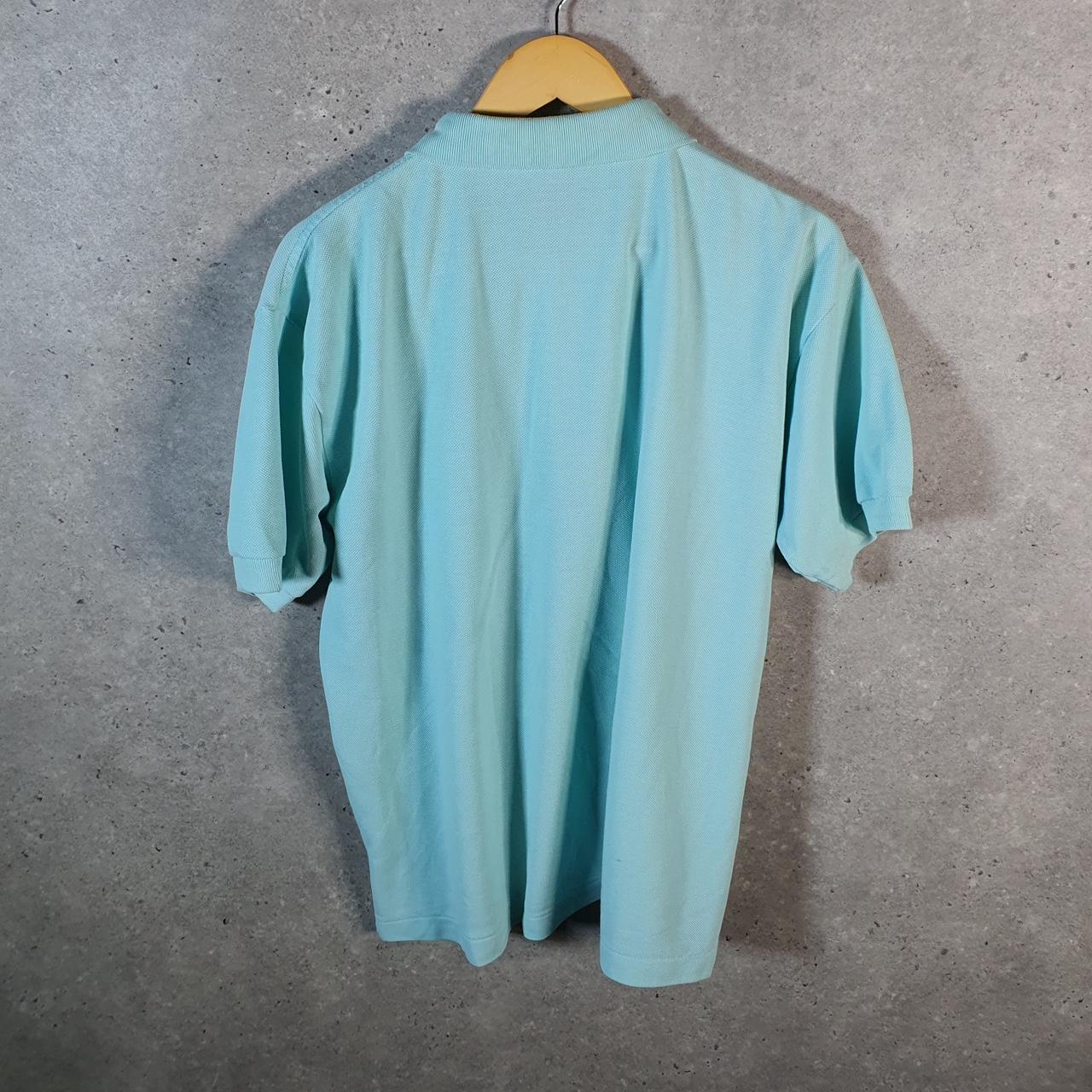 Vintage Lacoste Polo Shirt Men’s Medium Blue Classic Fit Embroidered Logo