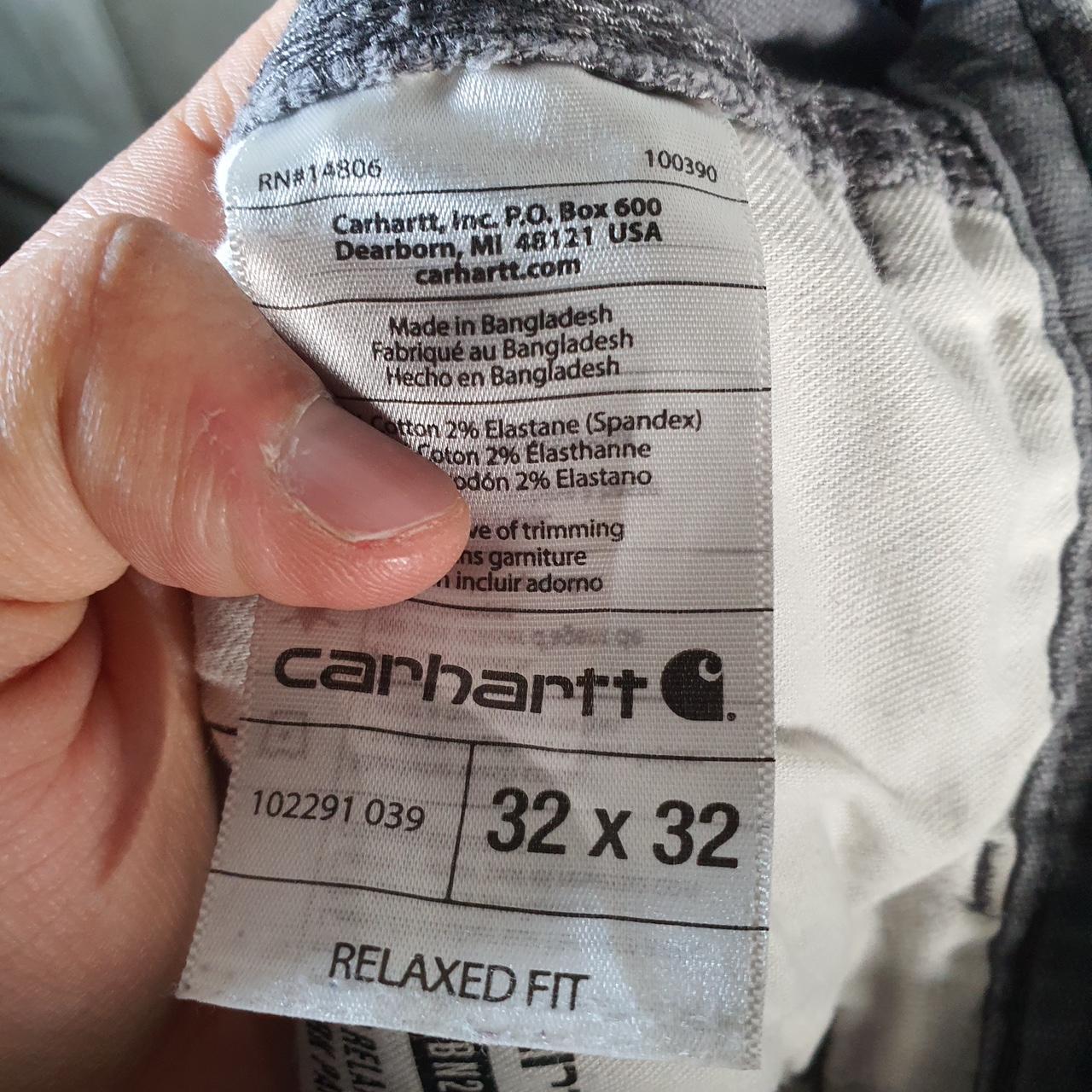 Vintage Carhartt Carpenter Trousers Mens W32 L30 Grey Relaxed Fit Workwear Thrashed