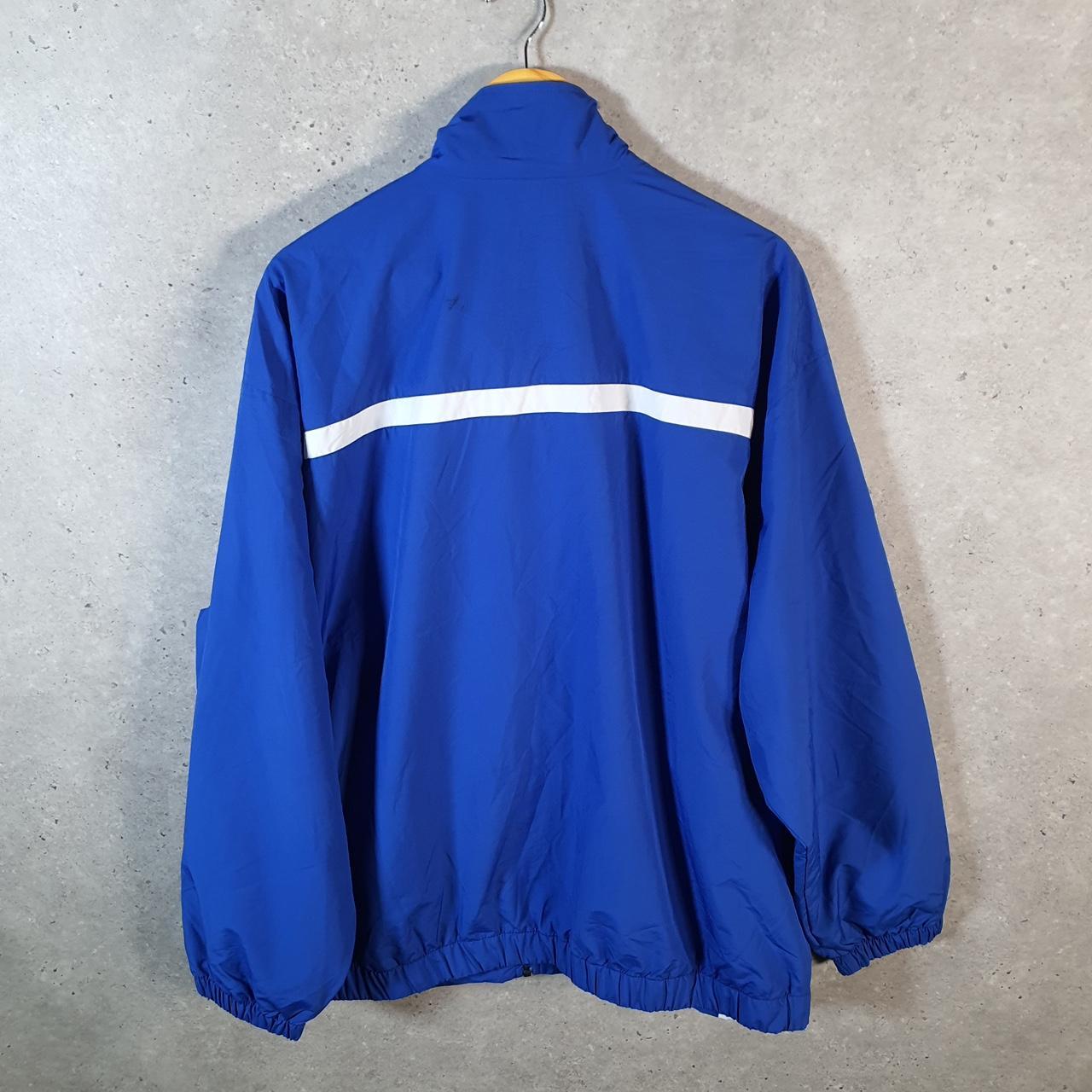 Vintage Nike Team Windbreaker Track Jacket Mens XL Blue USA Swoosh Full Zip USA