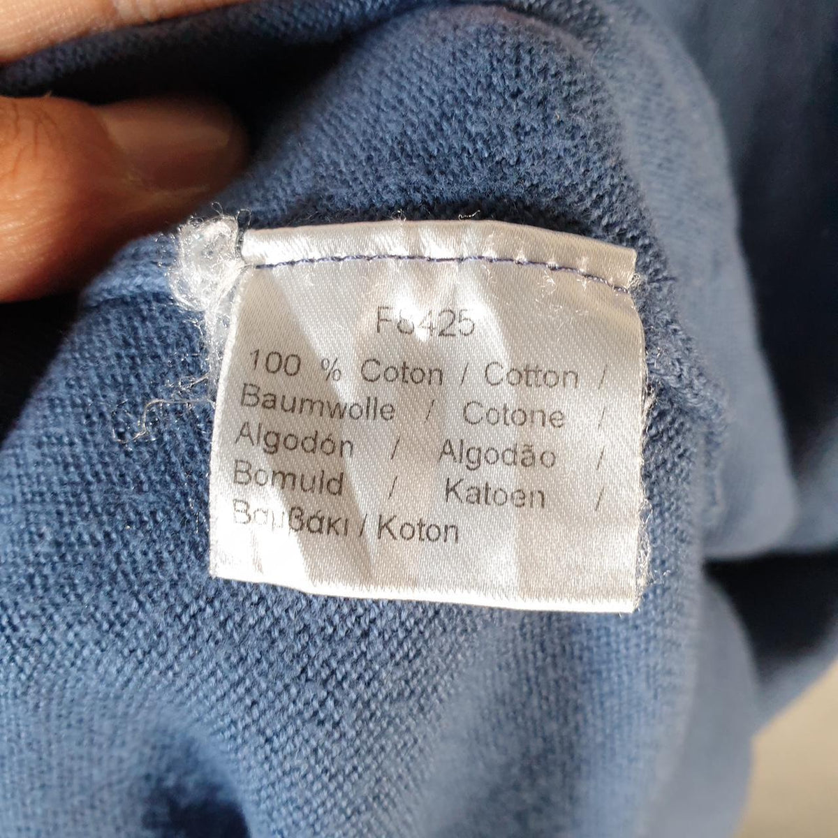 Vintage Lacoste Sweatshirt Men’s XL Blue Pullover Logo Y2K Jumper Logo Casual