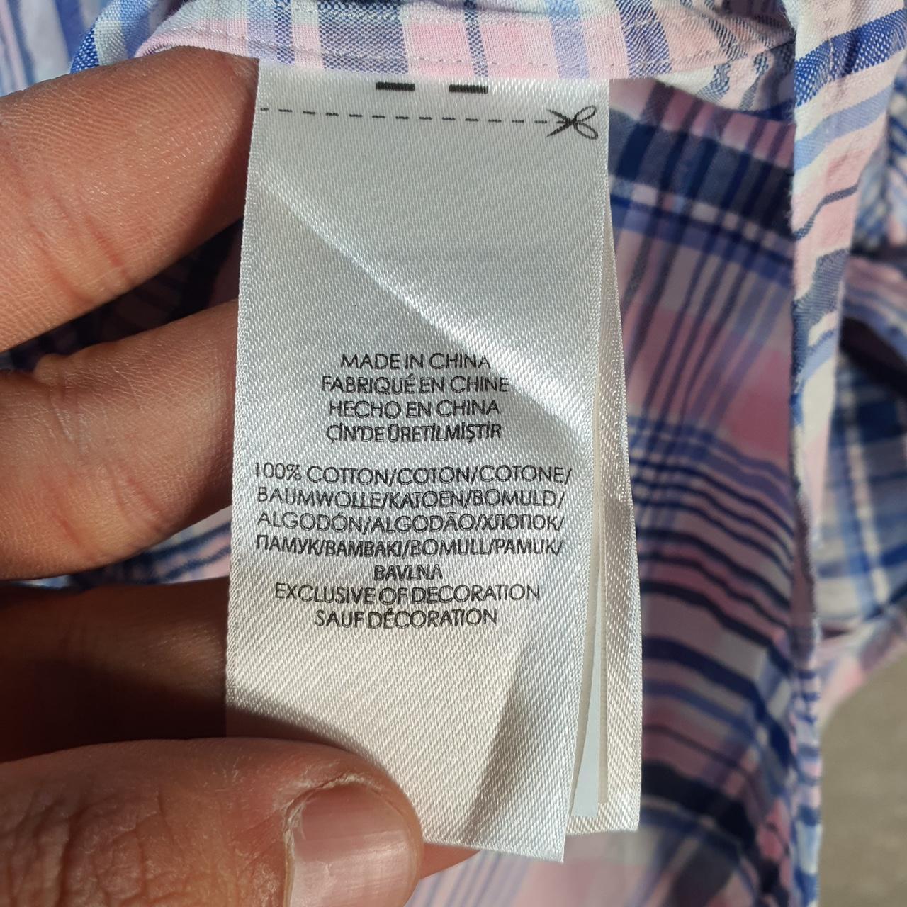 Vintage Ralph Lauren Button Down Shirt Men’s Large Blue Checkered Classic Cotton Pony Casual Big Fish Vintage