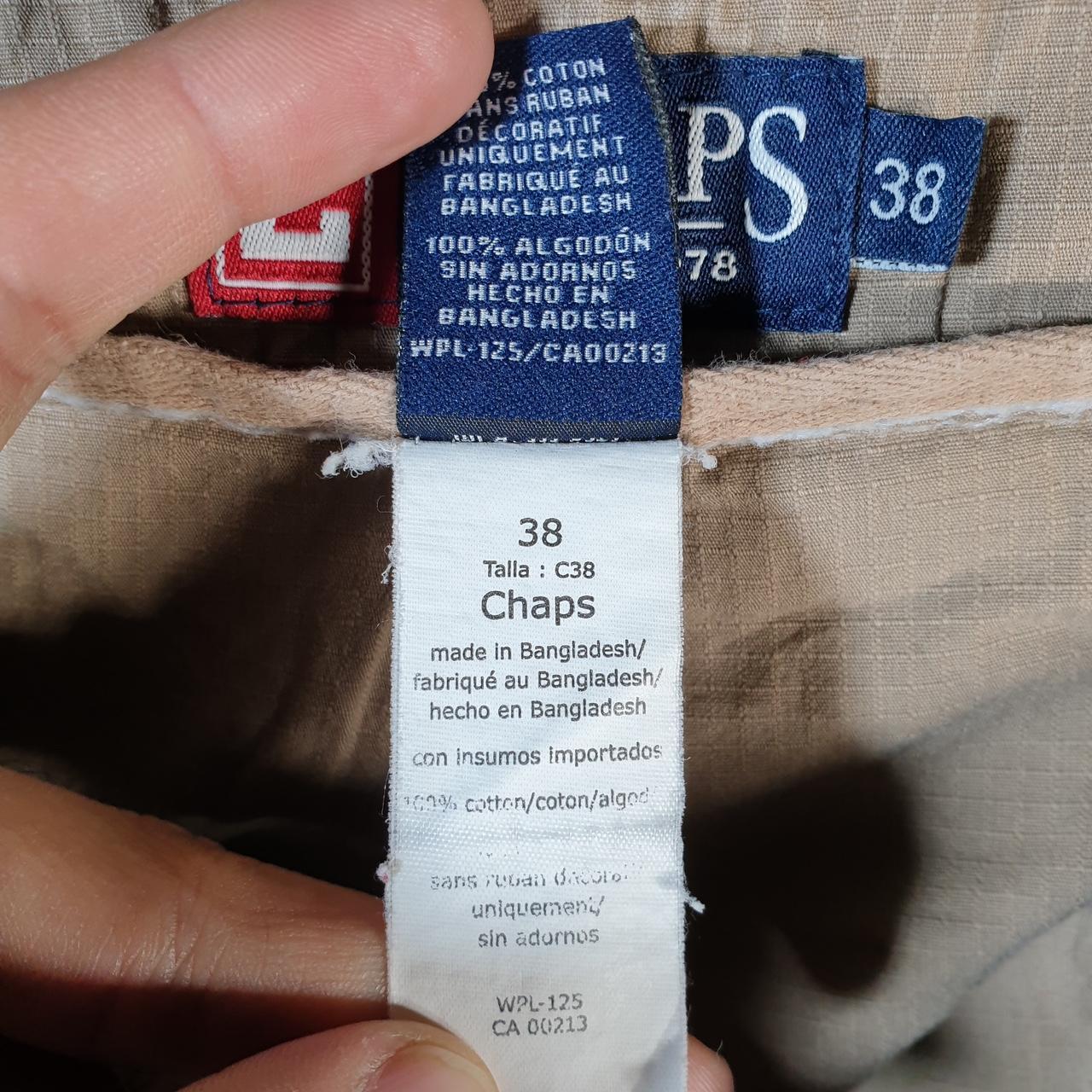 Vintage Chaps Ralph Lauren Polo Shorts Jorts Cargo Men’s W38 Brown Baggy Cotton