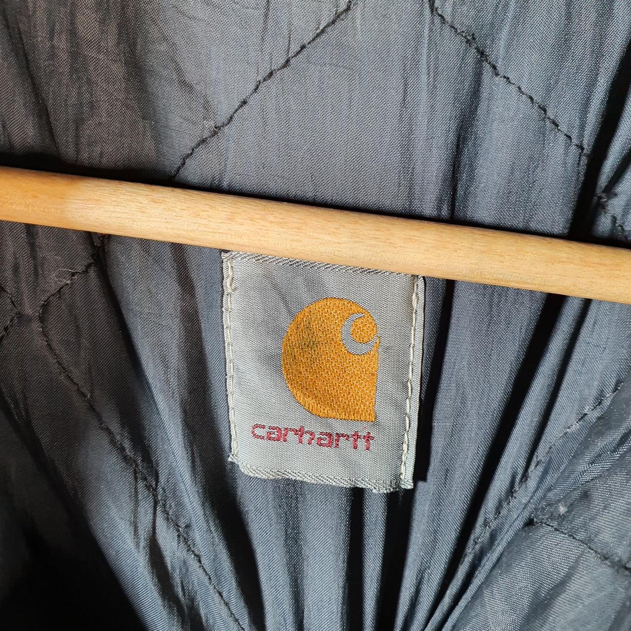Vintage Carhartt Barn Chore Work Detroit Jacket Men’s Large Blue Workwear Canvas USA G1962