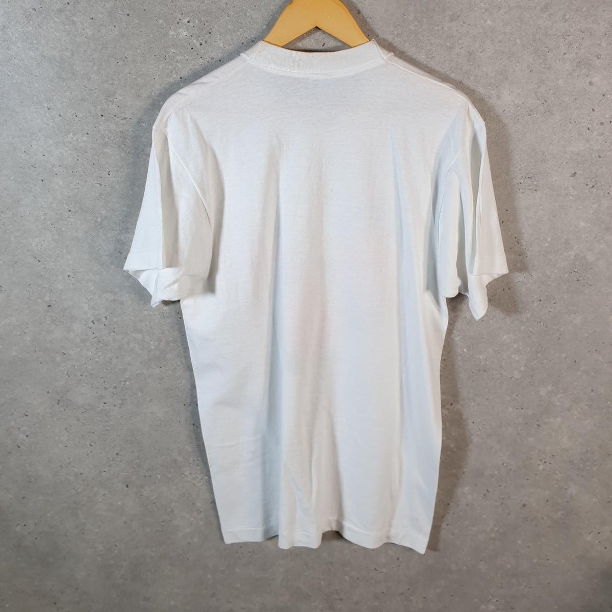 Vintage Flowers Graphic USA 90s Single Stitch T Shirt Men’s Medium White C8952