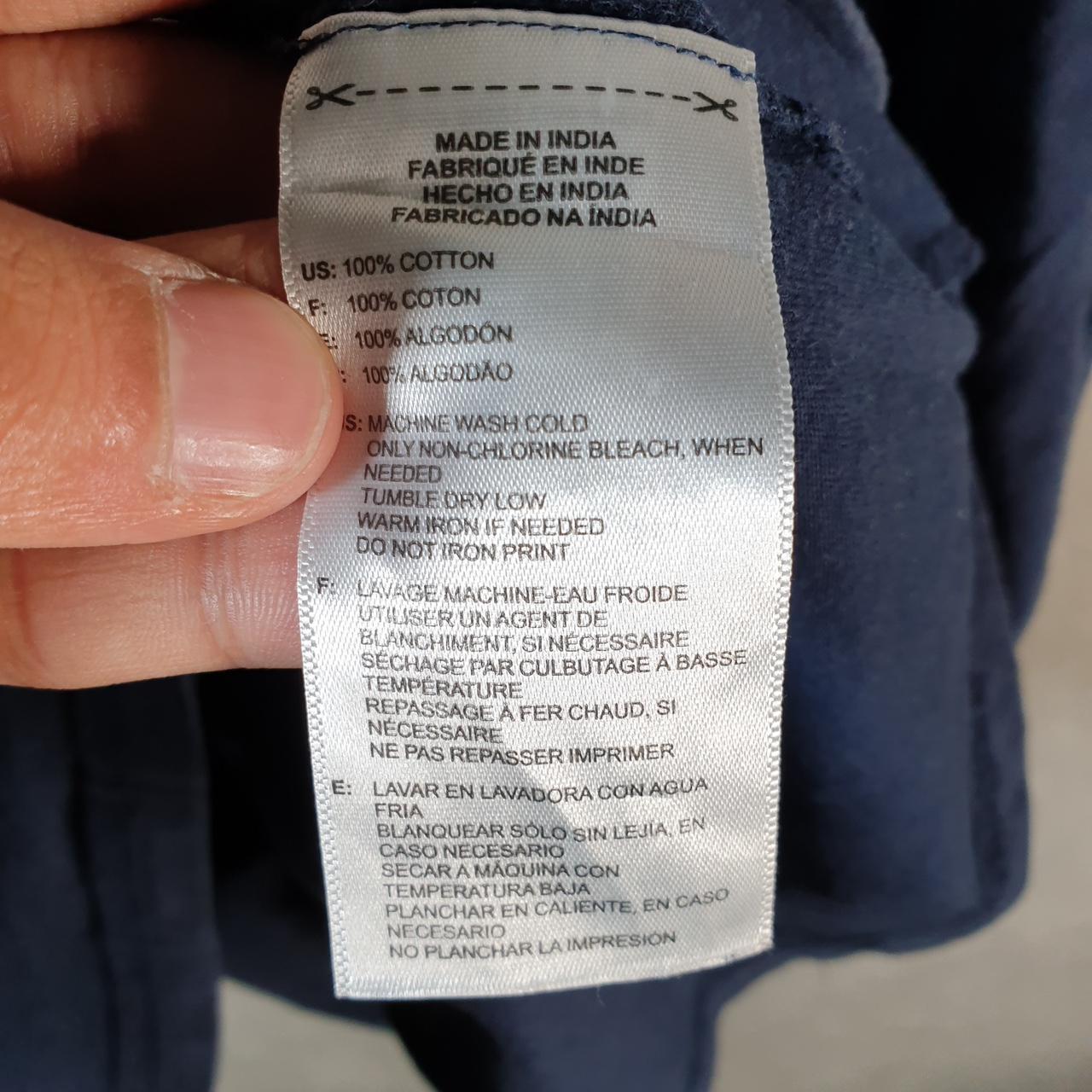 Vintage Adidas Golf T Shirt Men’s Medium Navy Blue Three Stripes Logo Athletic