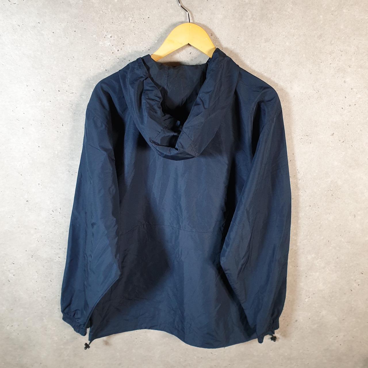 Vintage Champion Windbreaker Mens Large Navy Blue Full Zip