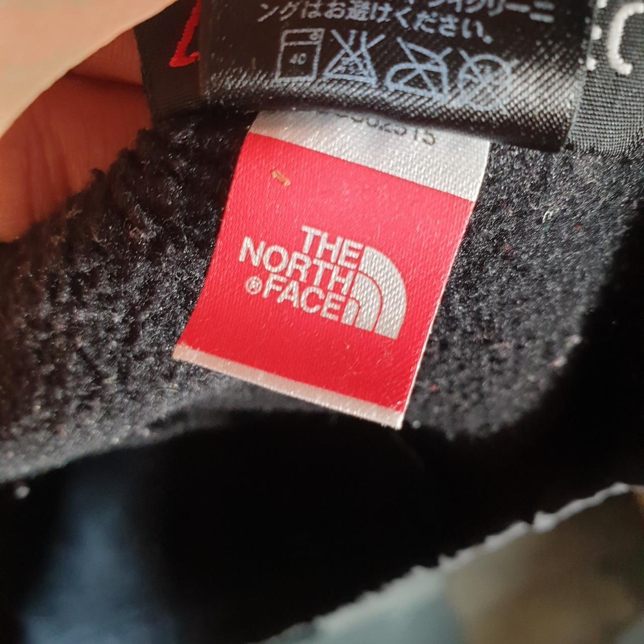 Vintage The North Face TNF Teddy Fleece Sweatshirt  Girls XL Black Full Zip Logo