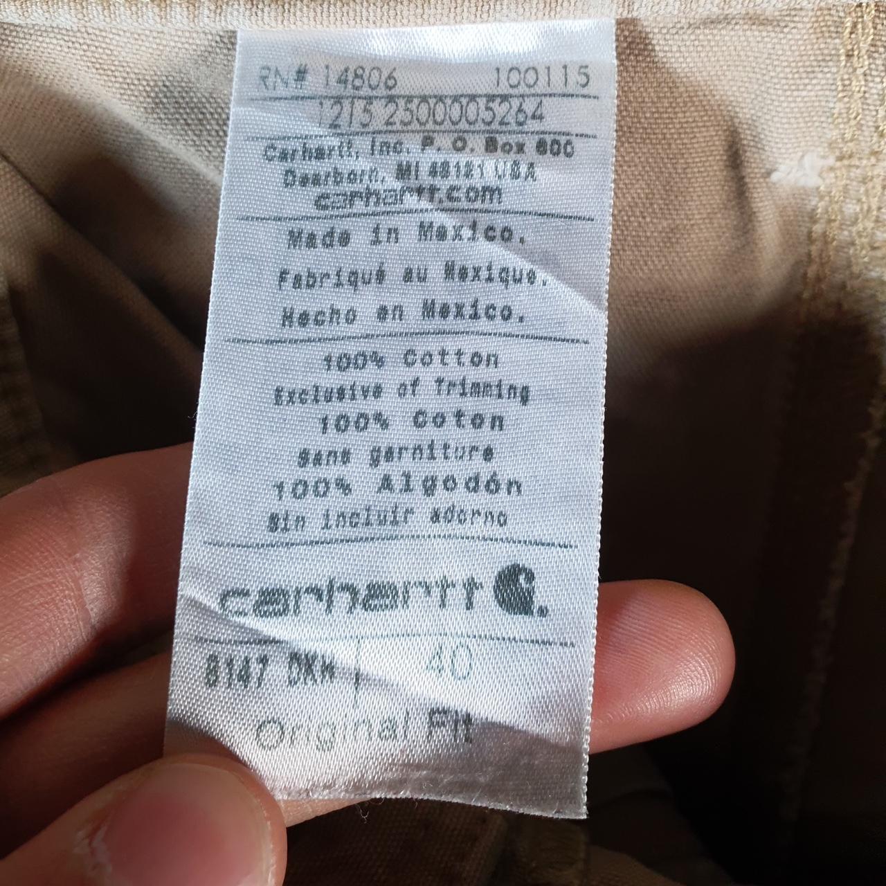 Vintage Carhartt Baggy Carpenter Shorts Jorts Cargo Men’s W40 Brown Original Fit Workwear A4865