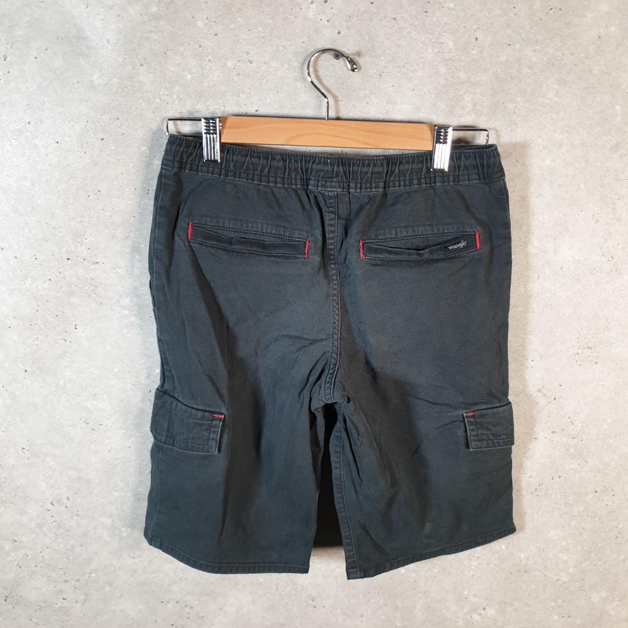 Vintage Wrangler Shorts Jorts Cargo Womens XL Black Baggy Cotton