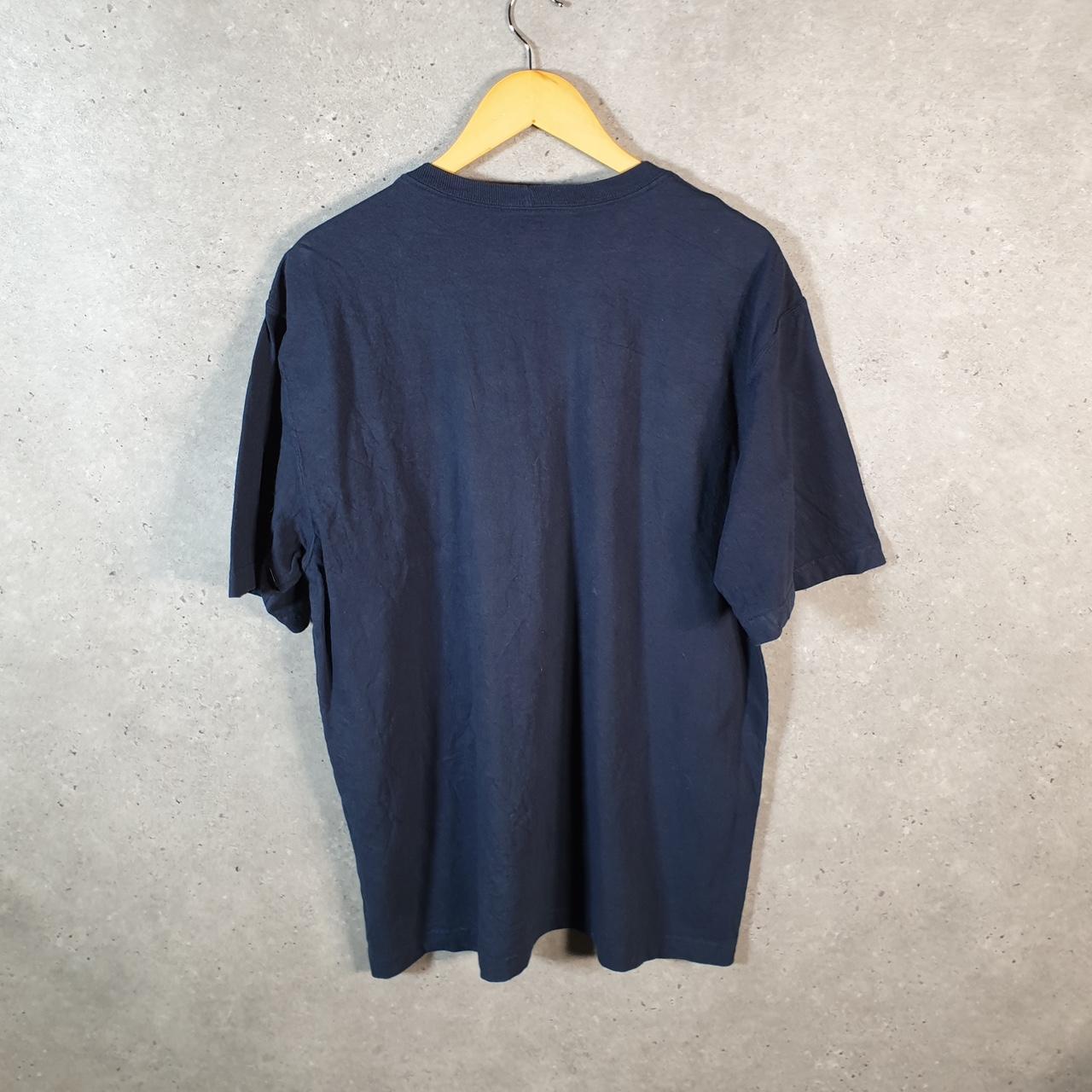 Vintage Carhartt Pocket T Shirt Men’s Medium Navy Blue Workwear Chore Utility Loose Fit C9182