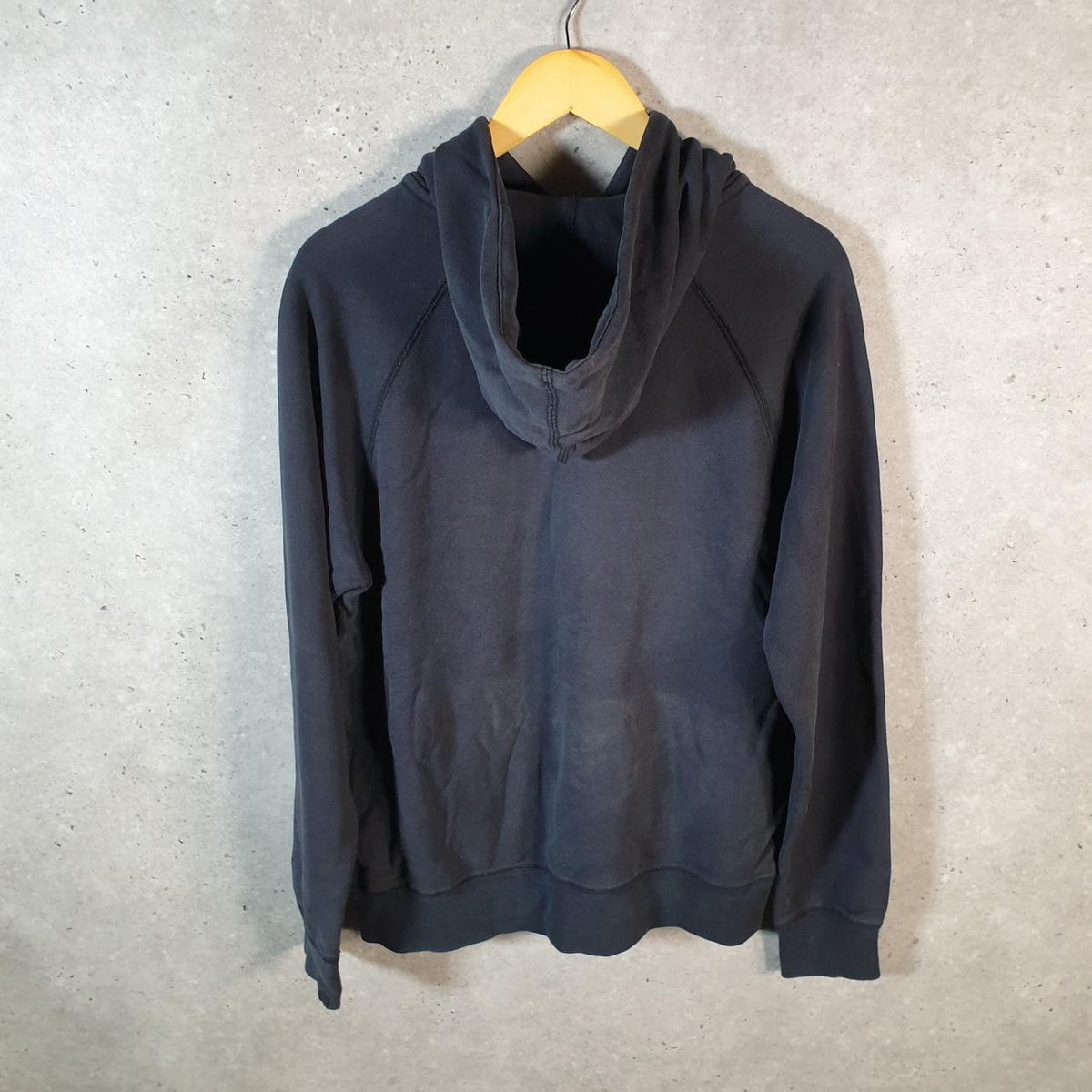 Vintage Nike 90s Club Hoodie Men’s Large Black Swoosh Y2K Pullover