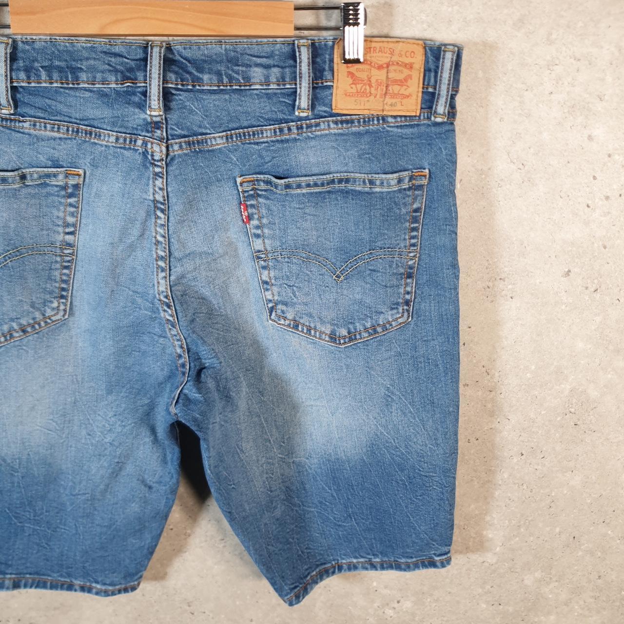 Vintage Levi’s 511 Baggy Shorts Jorts Cargo Men’s W40 Blue Relaxed Denim