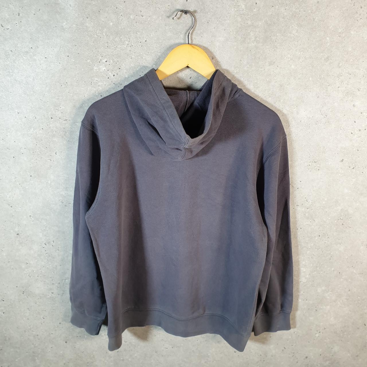 Vintage Nike Air Spellout Hoodie Womens Medium Grey Swoosh Y2K Pullover