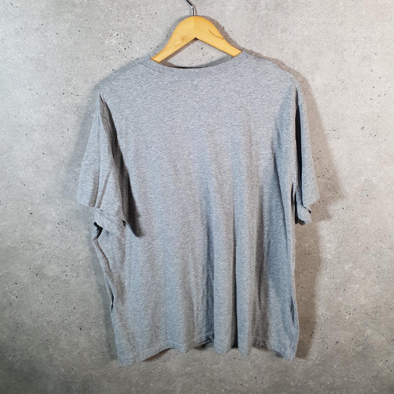 Vintage Nike Club T Shirt Men’s 2XL Grey Embroidered Swoosh Logo Athletic Big Fish Vintage