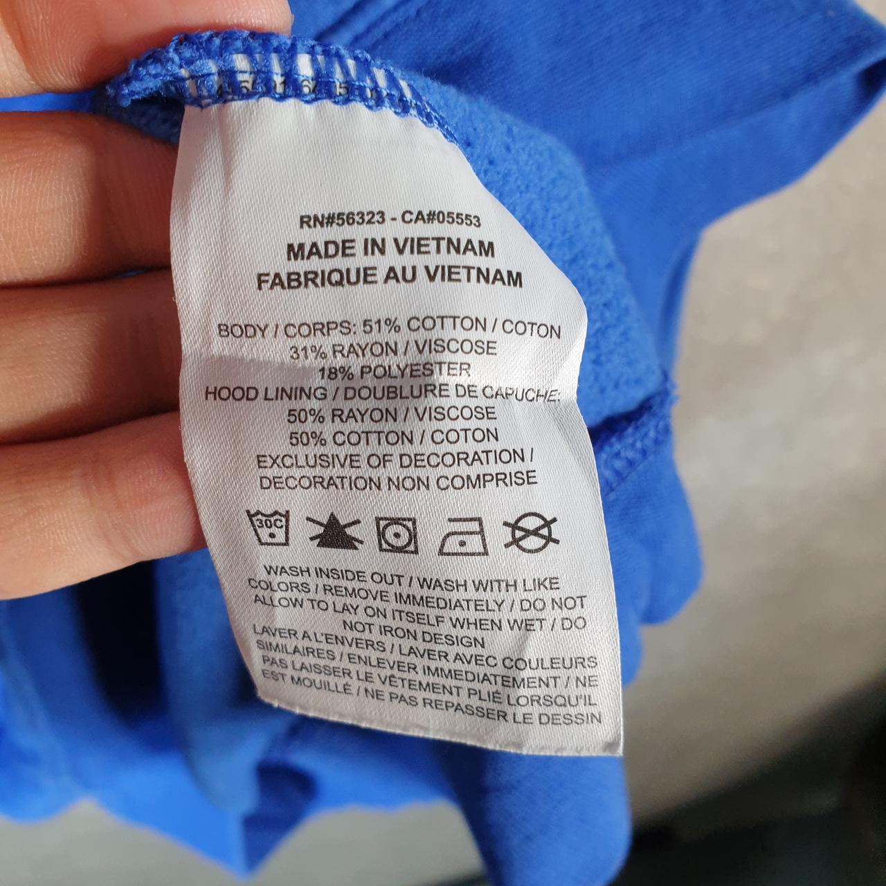 Vintage Nike Centre Swoosh UWF Hoodie Men’s Large Blue Swoosh Y2K