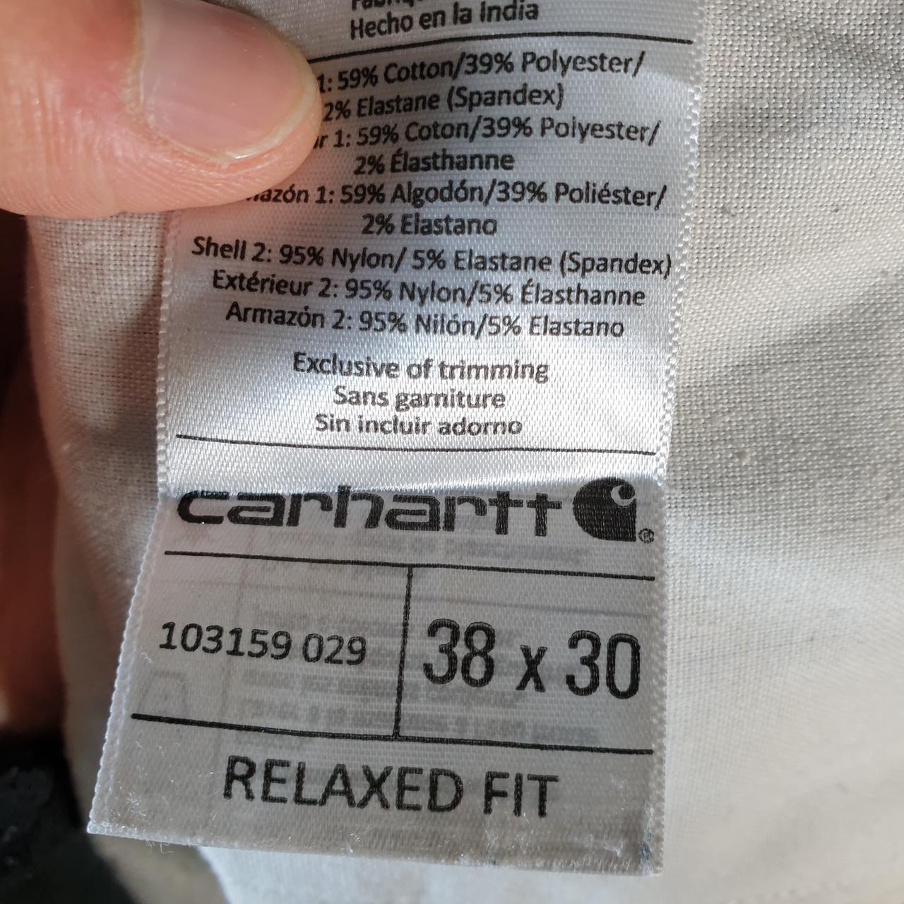 Vintage Carhartt Carpenter Trousers Mens W38 L30 Grey Relaxed Fit Workwear