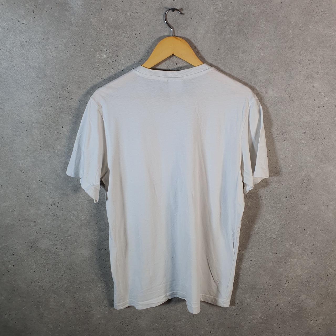 Vintage Adidas Trefoil Retro T Shirt Men’s Medium White Three Stripes Logo