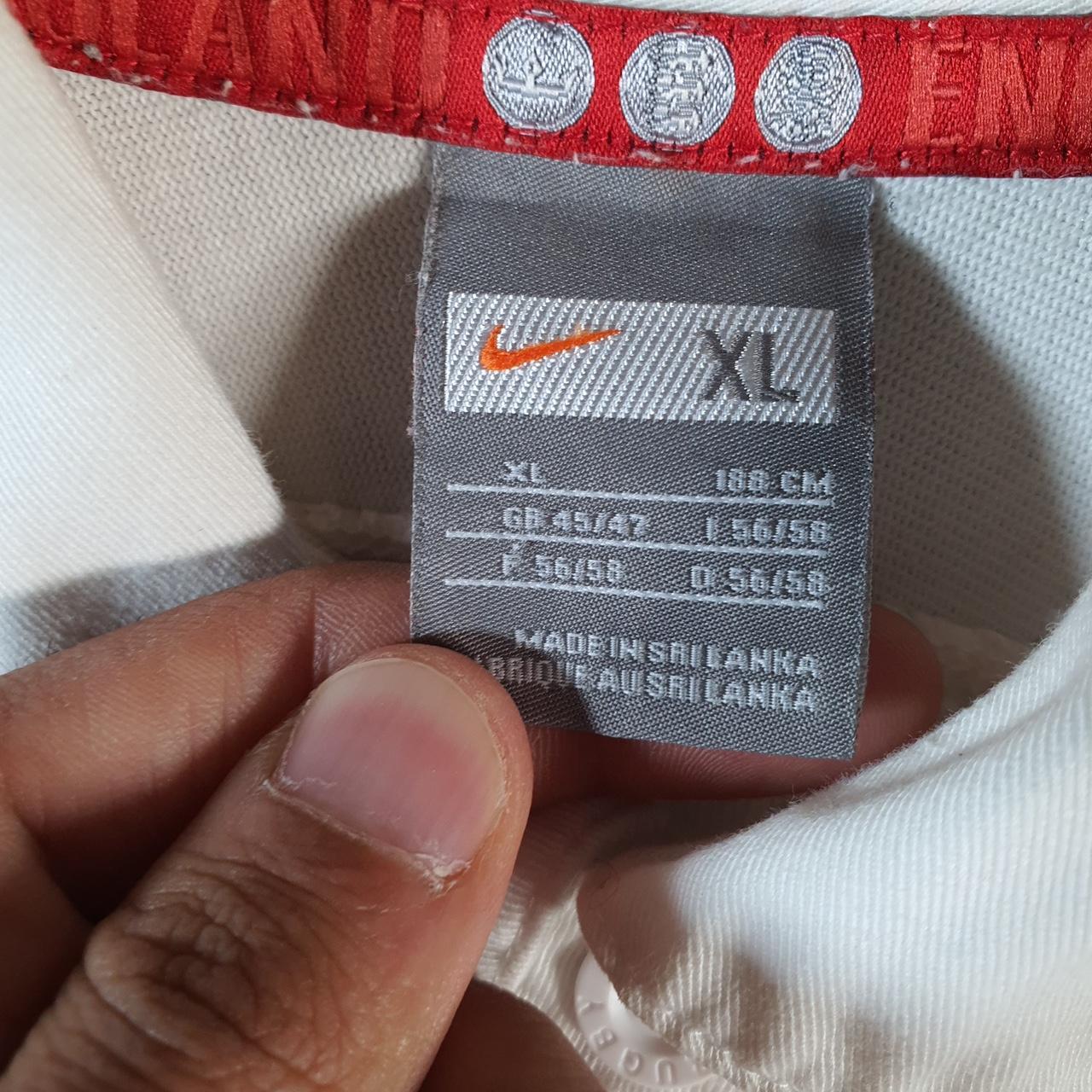 Vintage Nike 90s England Lions Rugby Polo Shirt Men’s XL White Logo Swoosh Athletic