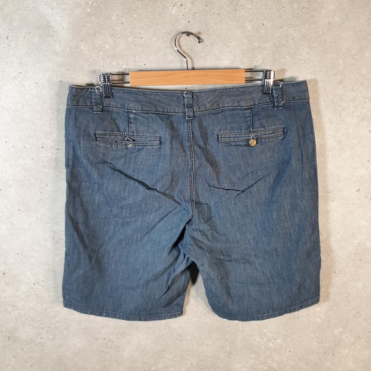 Vintage Dockers Chino Shorts Jorts Cargo Womens W36 Blue Baggy Cotton